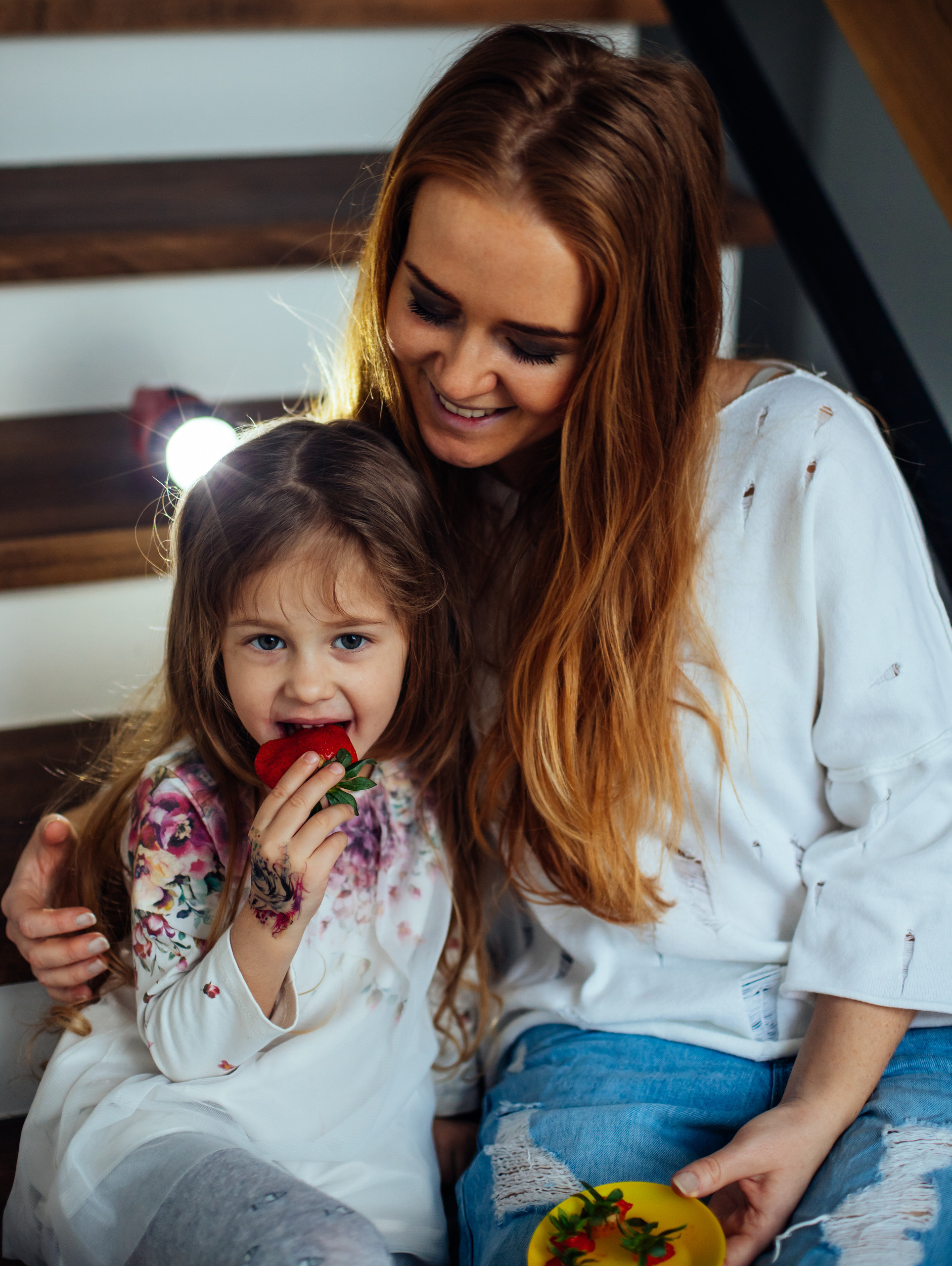 Домашняя фотосессия мама и дочка. Семейный Фотограф в Санкт-Петербурге Пушкин Анастасия Дьяконенкова
