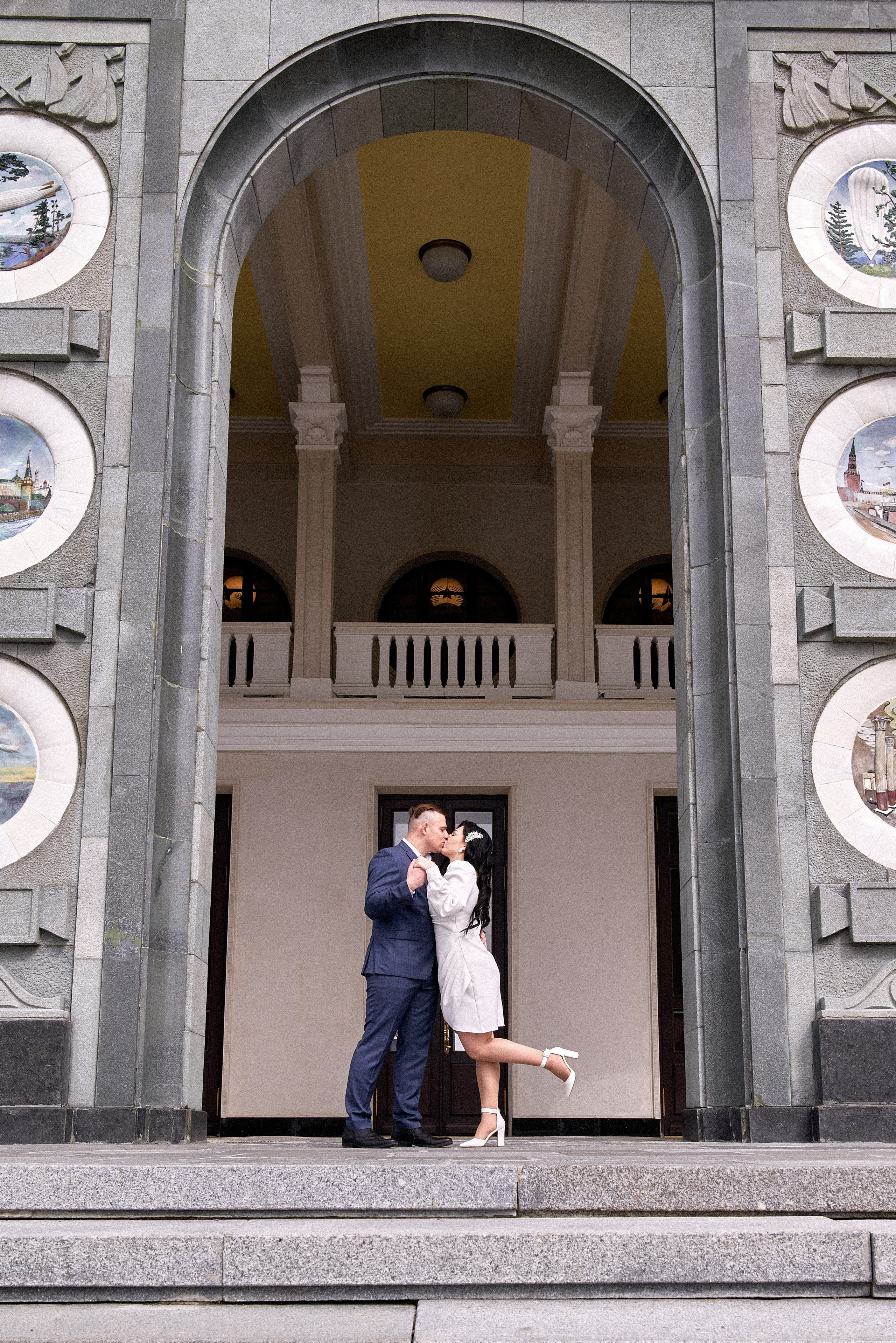 Фотосессия жениха и невесты на Северном Речном Вокзале