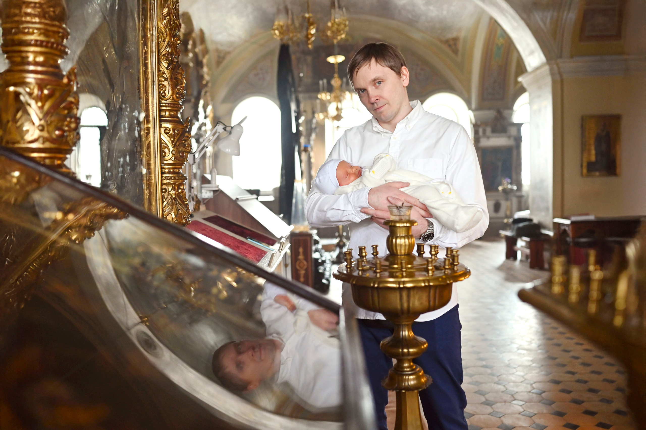 Крещение Эмилии. Семейный фотограф в г. Воскресенск Наталия Молева