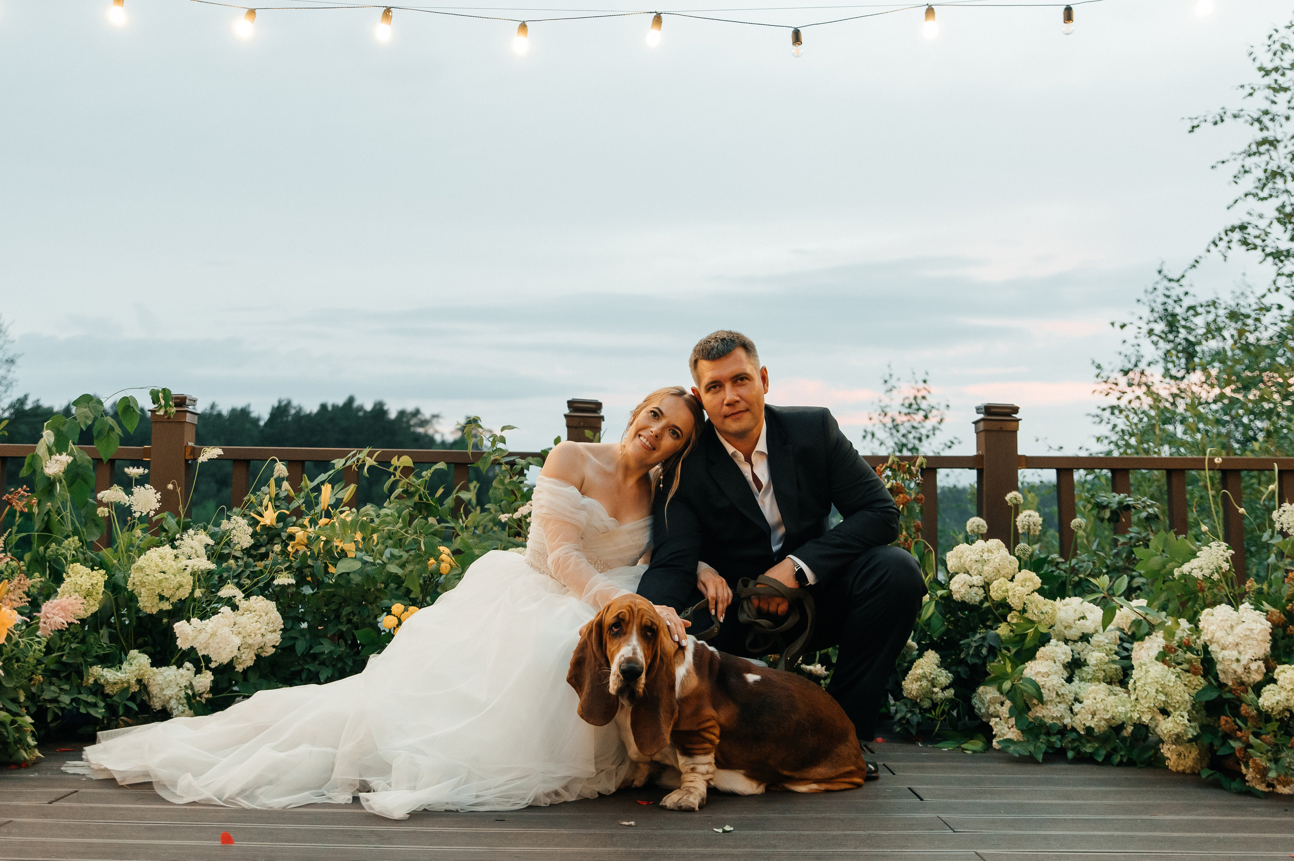 Wedding with dog. Wedding and family photographer in Dubai Vasilii Albul