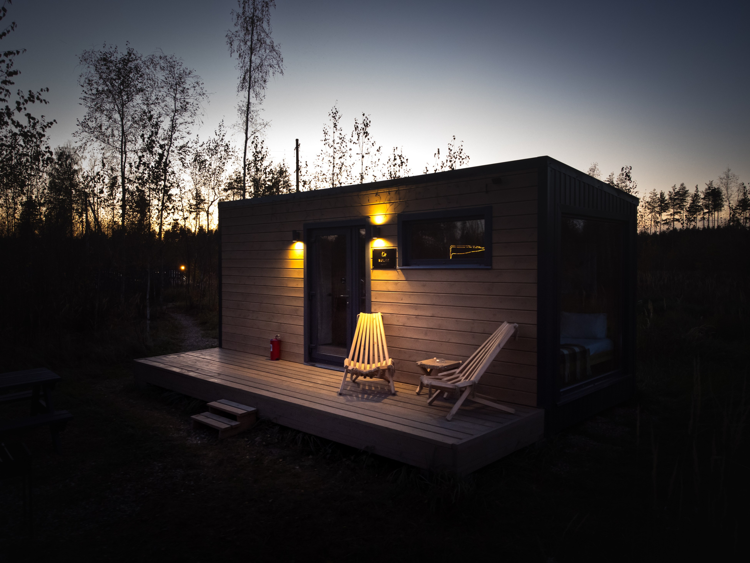 домик, трава, лето, лес, природа, база отдыха, загородный клуб, "ПОБЕГ ИЗ ГОРОДА", ночь