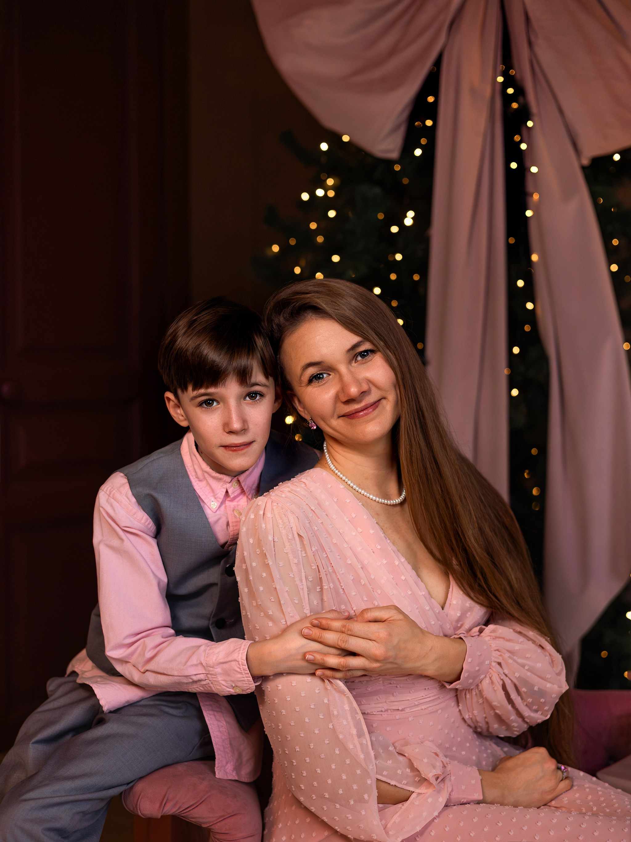 Новогодняя семейная съемка. Детский и семейный фотограф Елена Михайлова в Москве