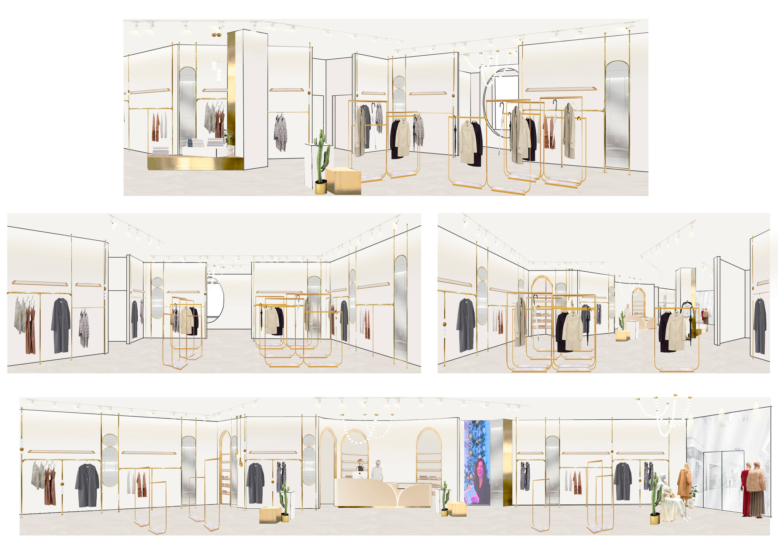 ТОРГОВЫЕ ЗАЛЫ, ОФИС «ANNA VERDI». Студия дизайна интерьеров FORMA