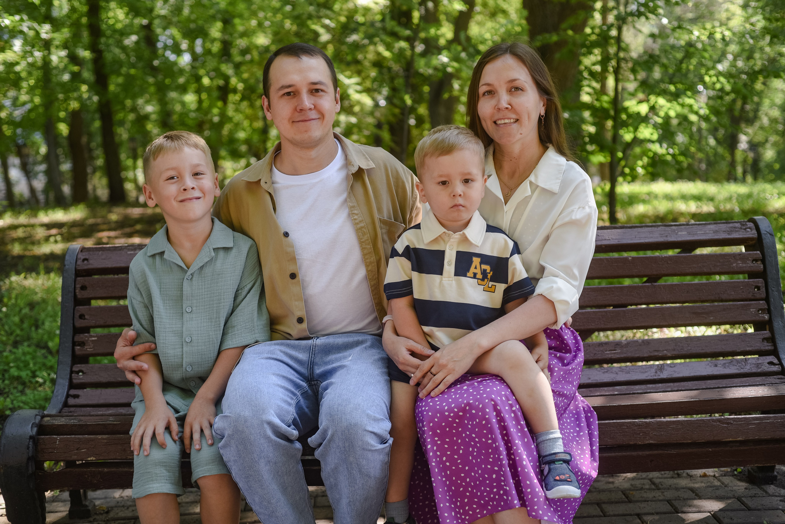 Семейная съемка в парке. Семейный и свадебный фотограф в г. Уфа Динара