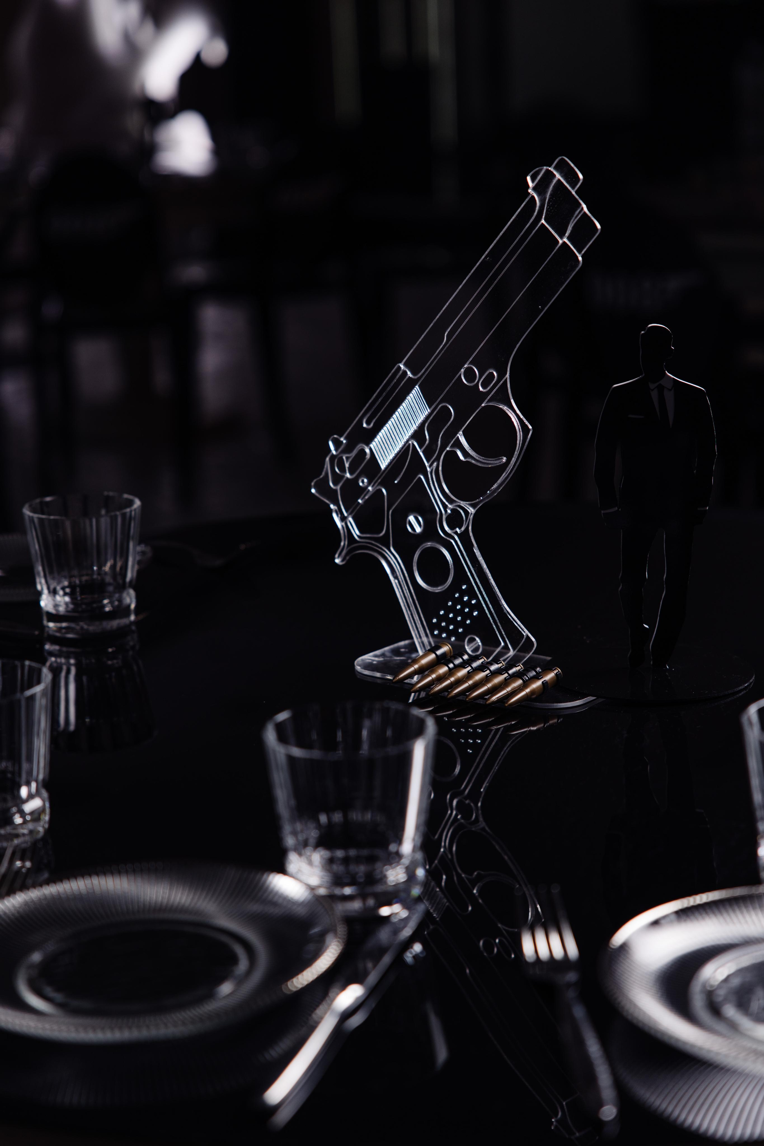 Оформление Дня рождения в стиле Агент 007. Репортажный фотограф Ольга Кочетова в Москве