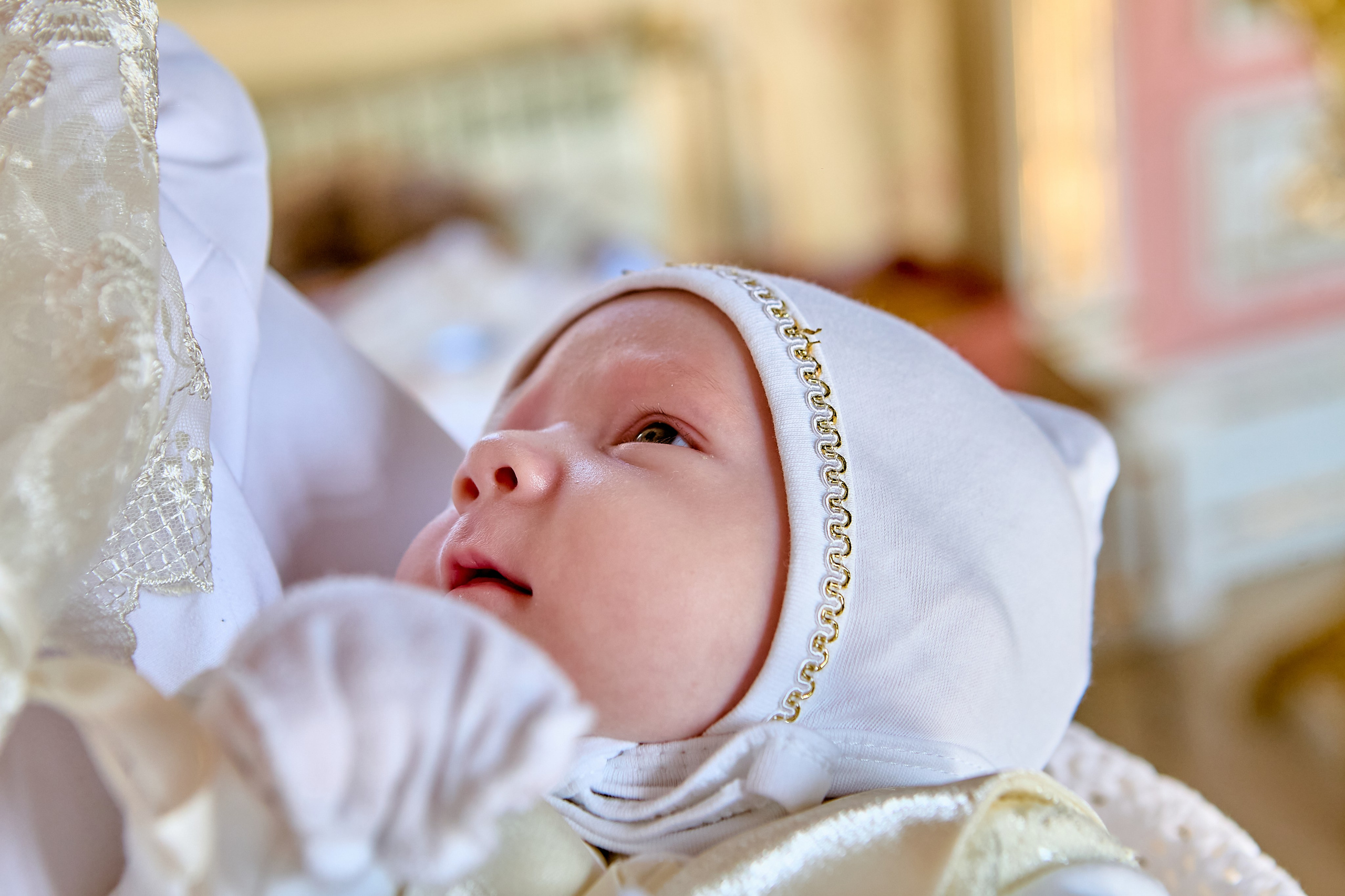 Младенец на Крещении, Фотограф Дзержинск, православный портрет