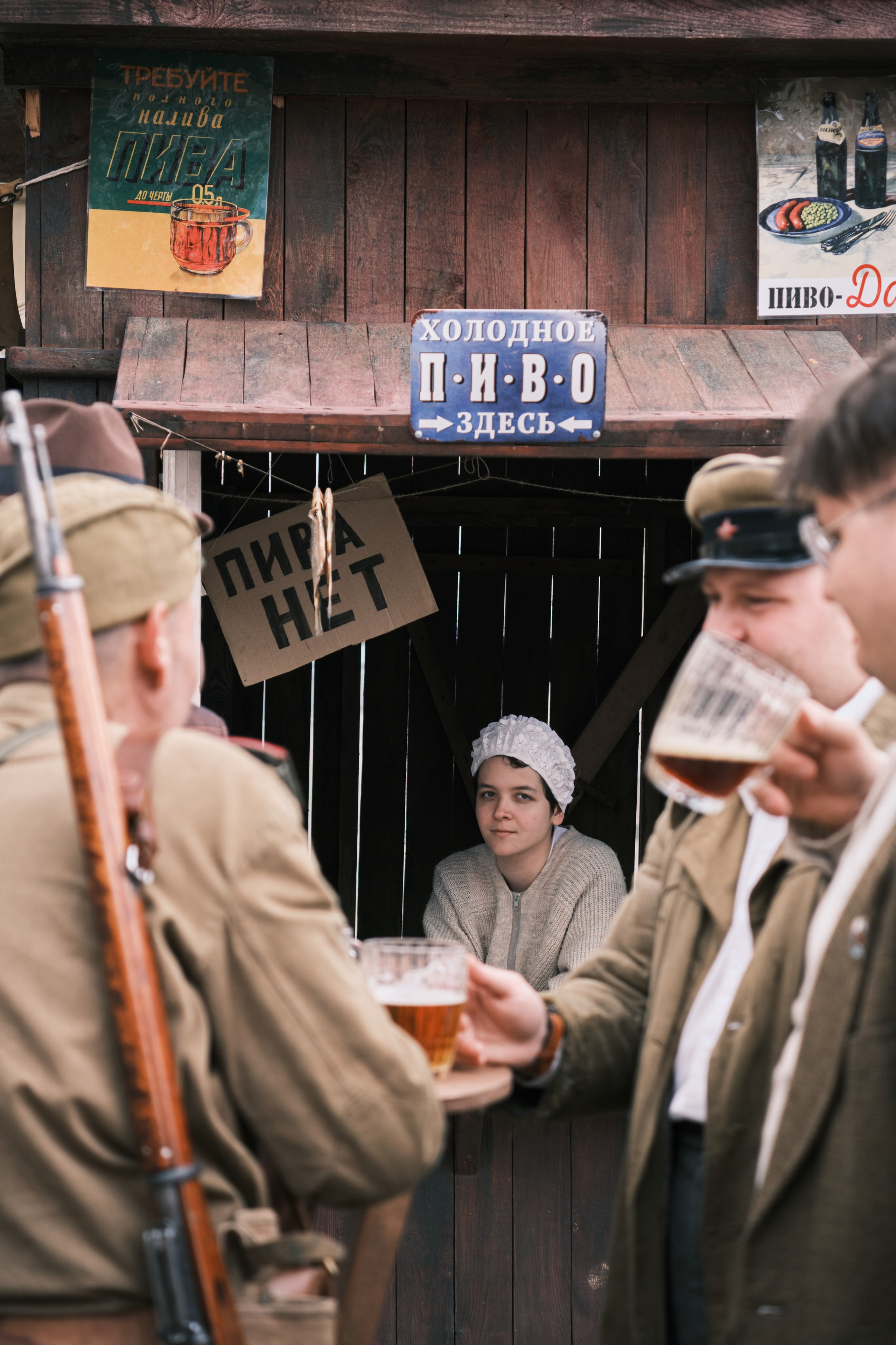 Палатка с пивом Москва 1945г
