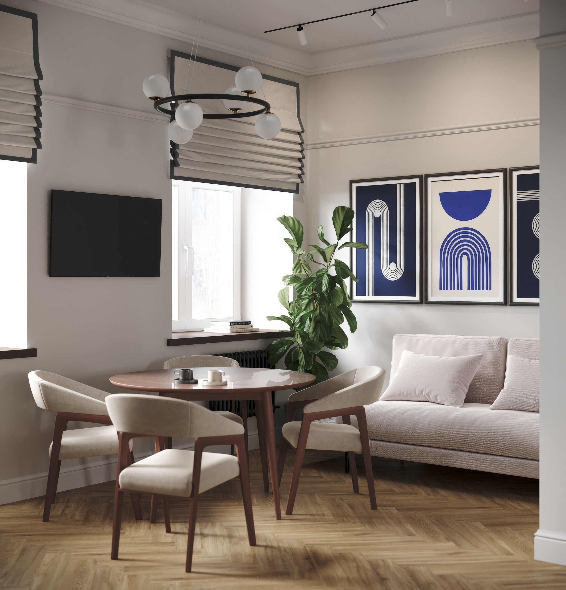 Визуализация интерьера квартиры в Санкт-Петербурге. 3d визуализатор marybond3d