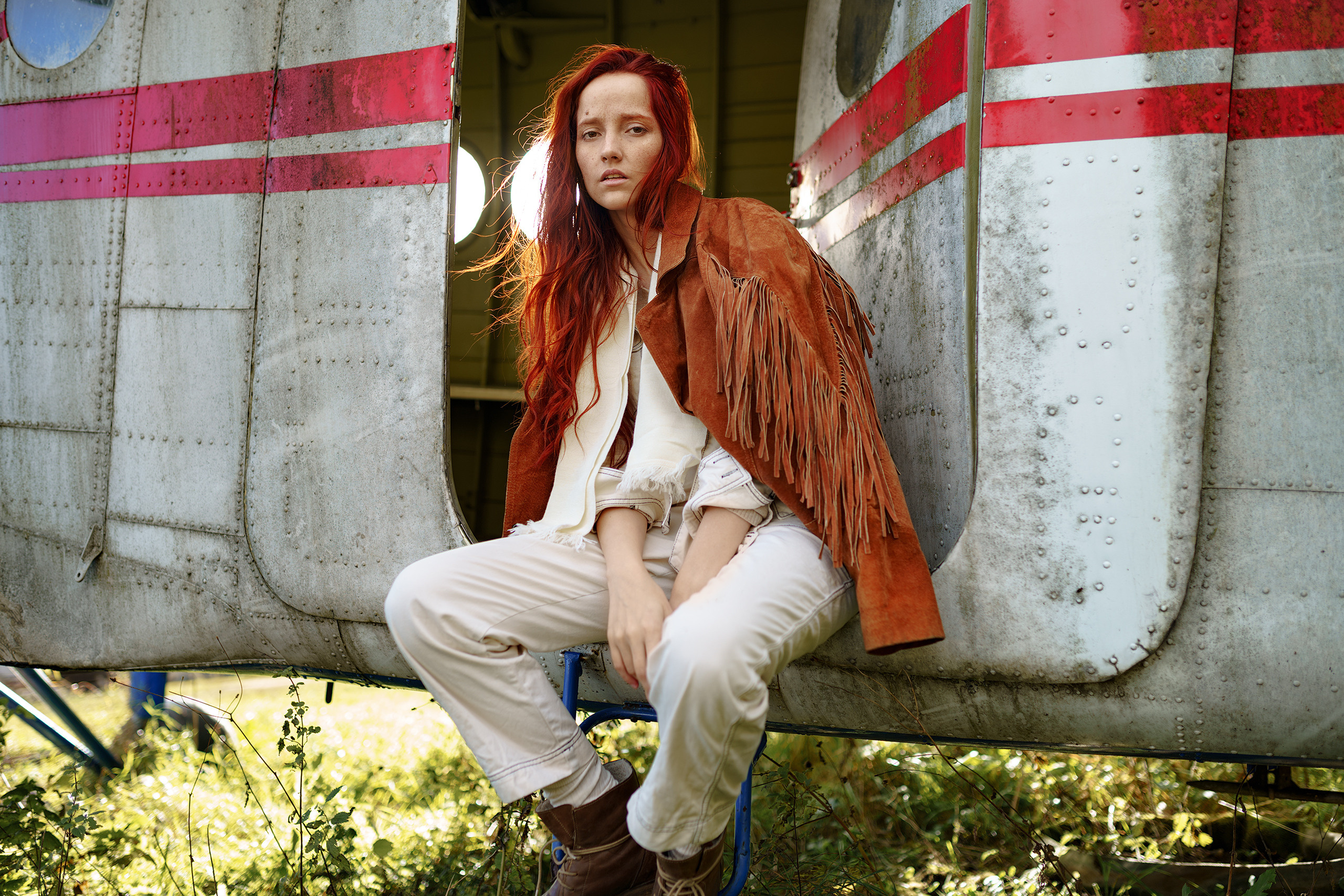 Небо, самолет, девушка. Свадебный и семейный фотограф Ярослав Фущич