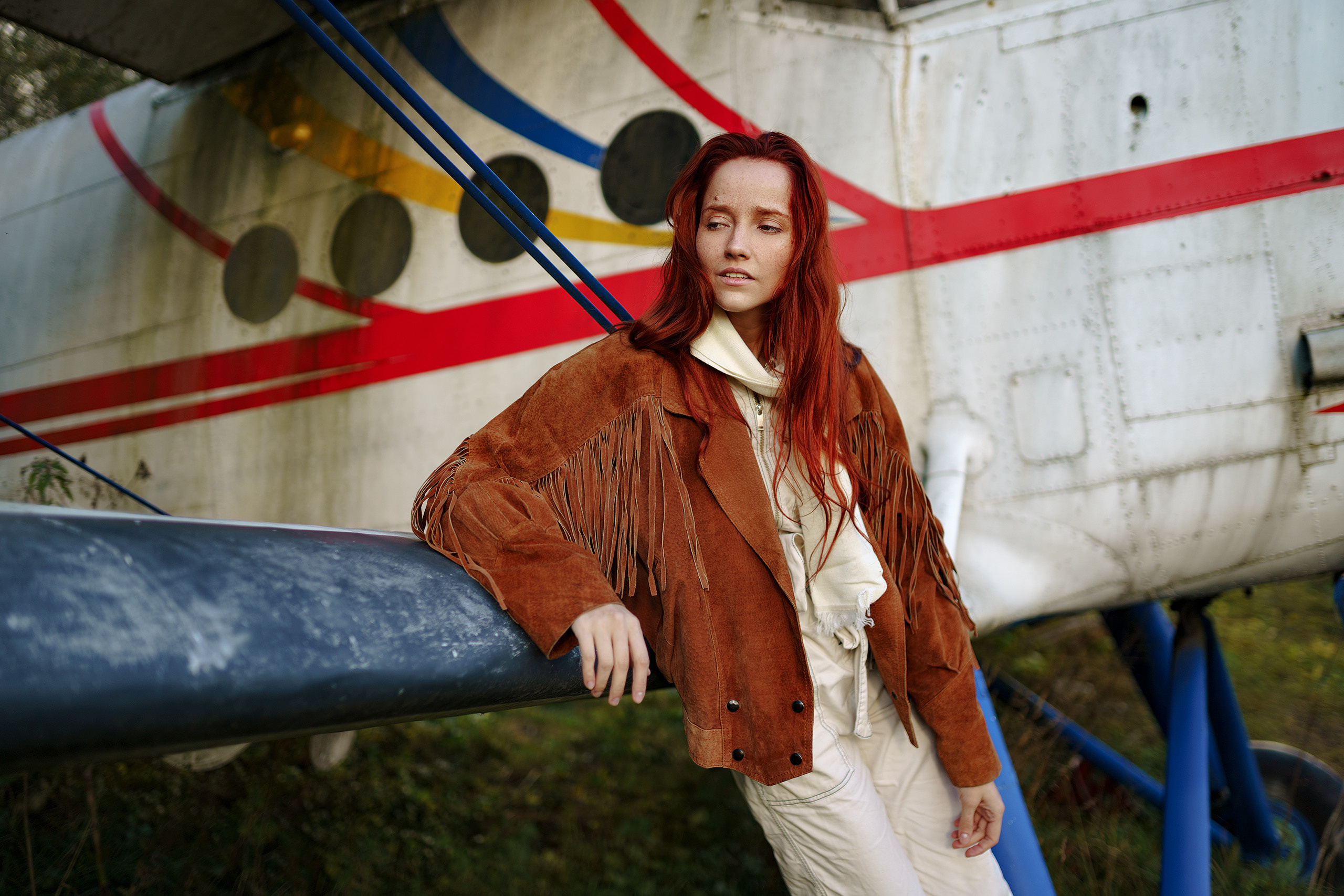 Небо, самолет, девушка. Свадебный и семейный фотограф Ярослав Фущич