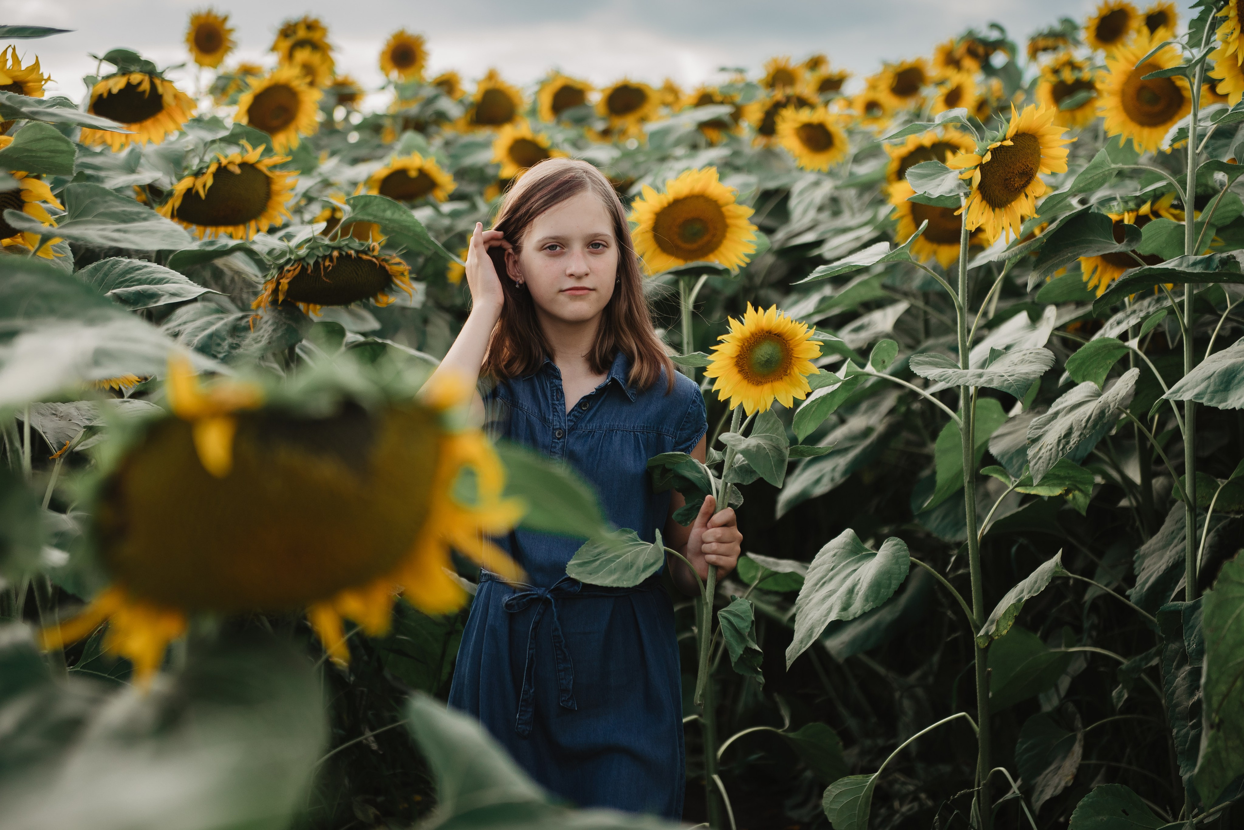 Прогулка в подсолнухах. Семейный Фотограф в Москве Ирина Хохлова