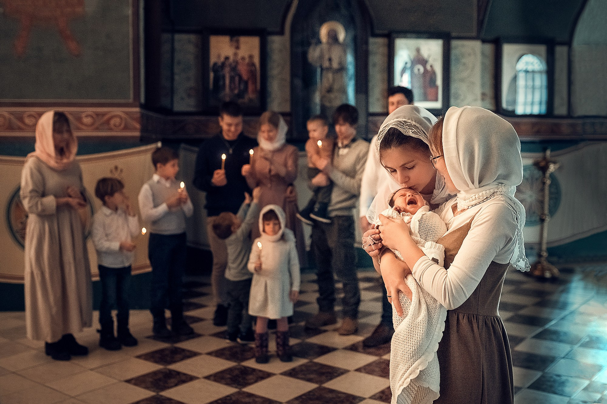 Таинство Крещения (репортажная съемка). Moscow_CPC