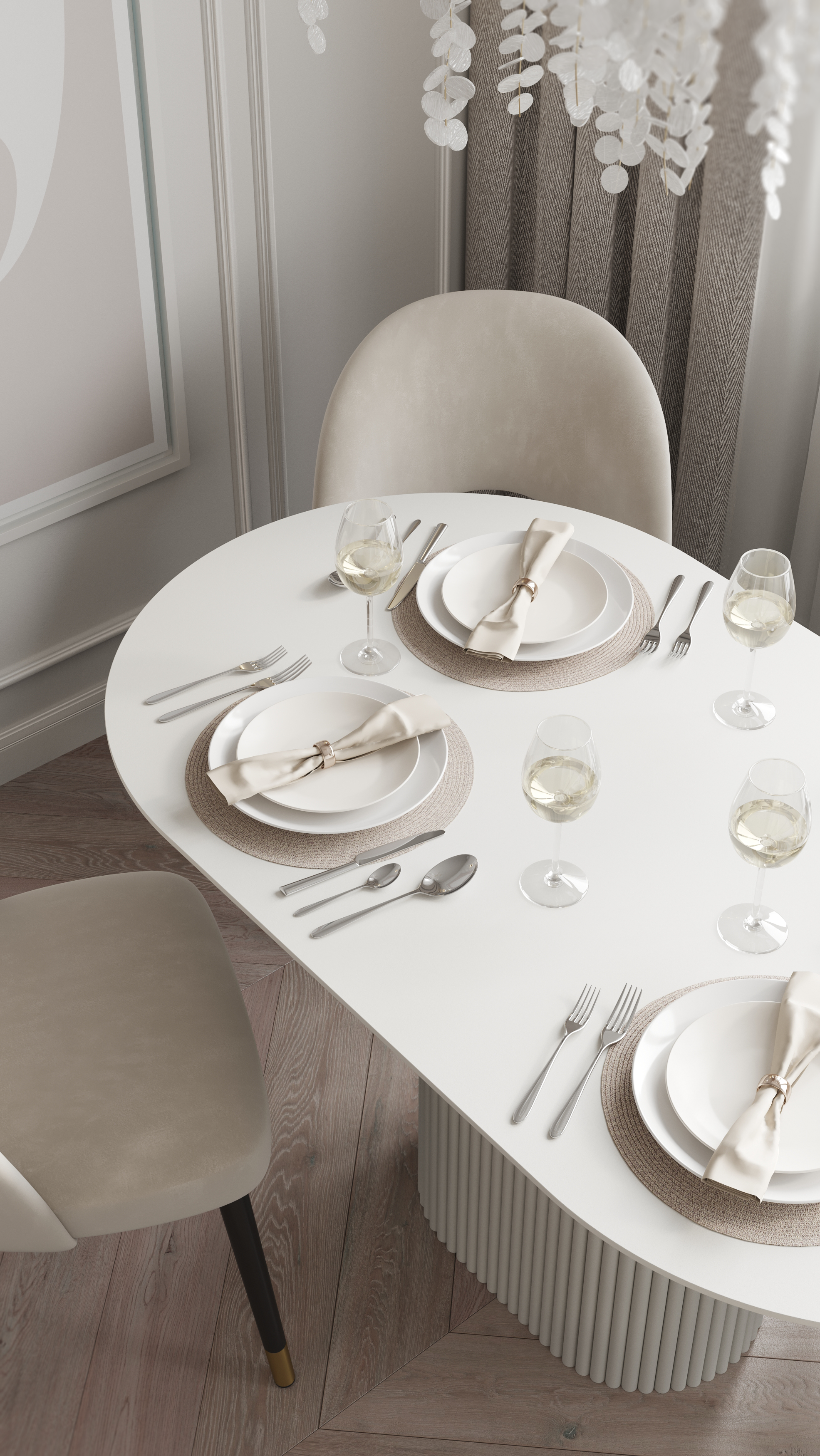 Визуализация модели обеденного стола