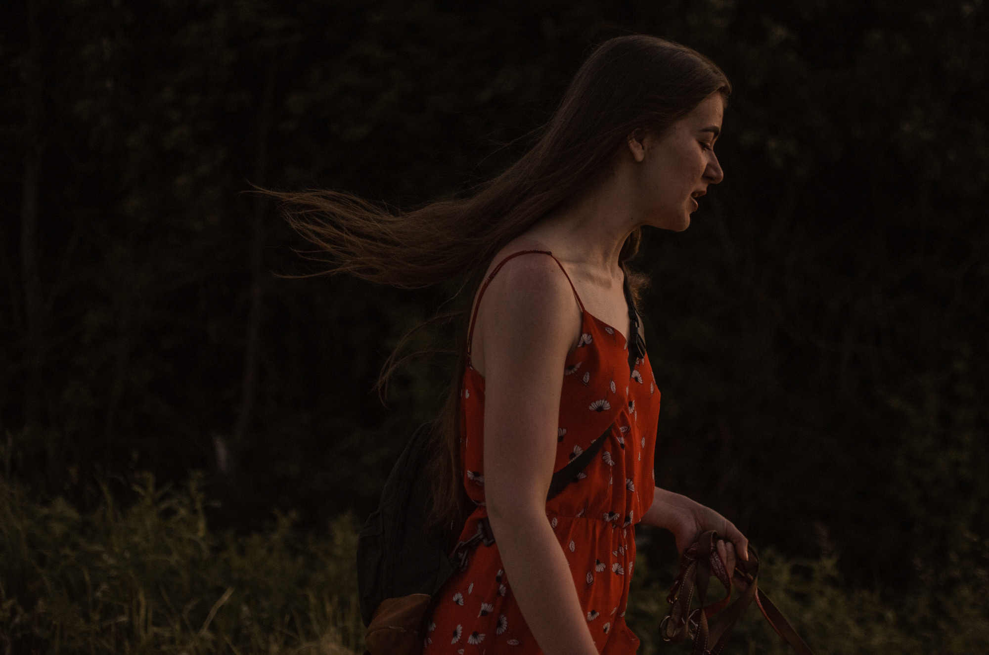 Алла и закат в полях. Ваш Семейный Фотограф Москва