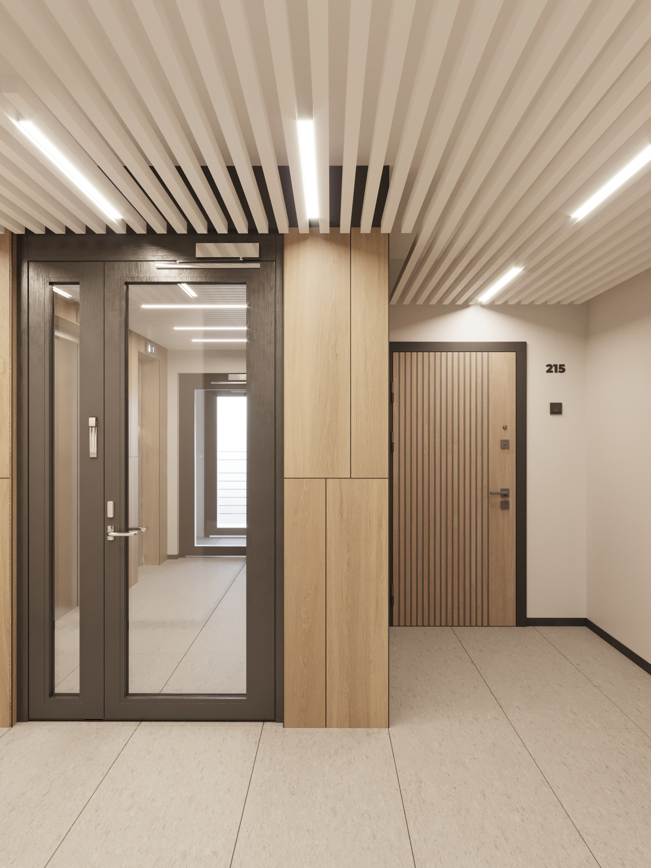 МОП в ЖК Октябрьский. Архитектурные интерьеры