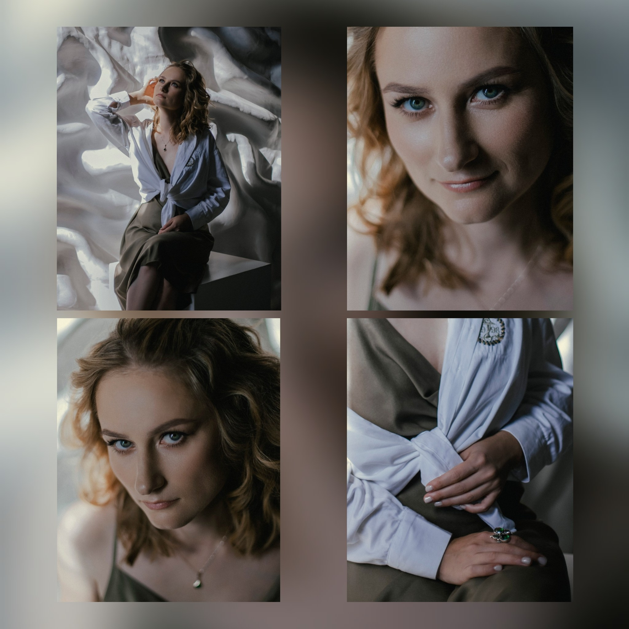 портрет девушки сверху