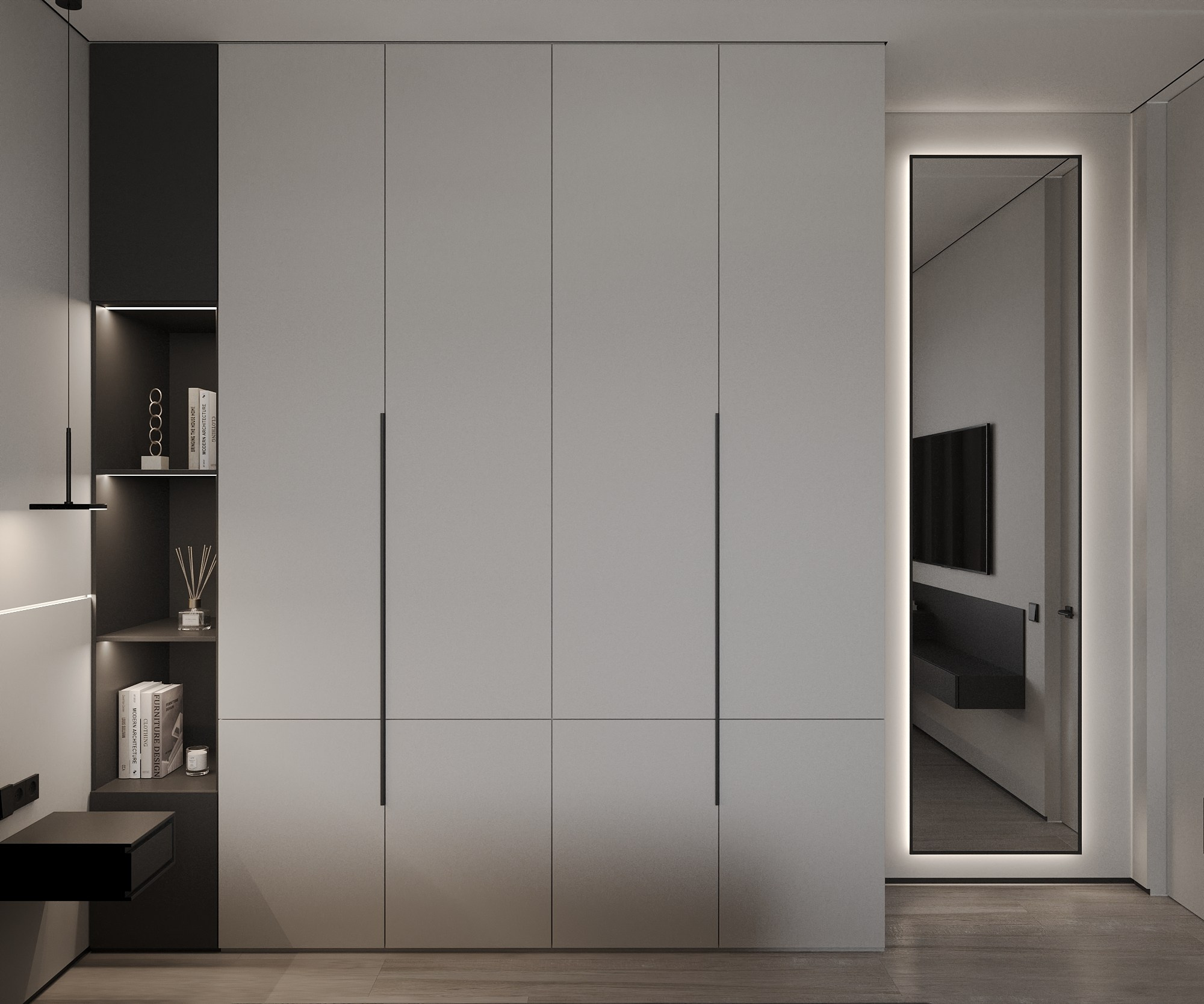 Квартира 62 кв. м. Хрустальный парк, Датский квартал. Annything design