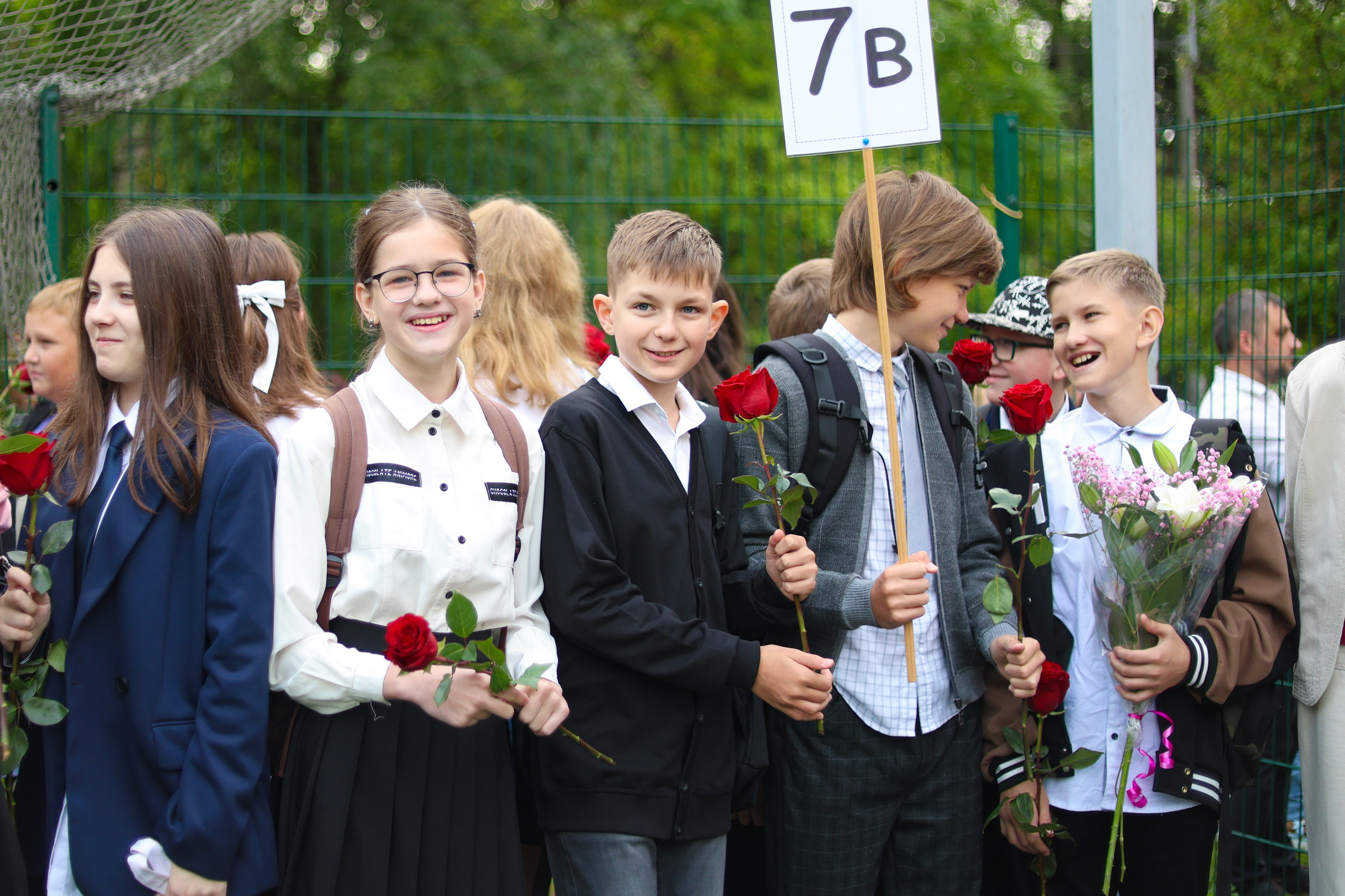1 сентября в школе № 500. Фотограф Дарья Попова