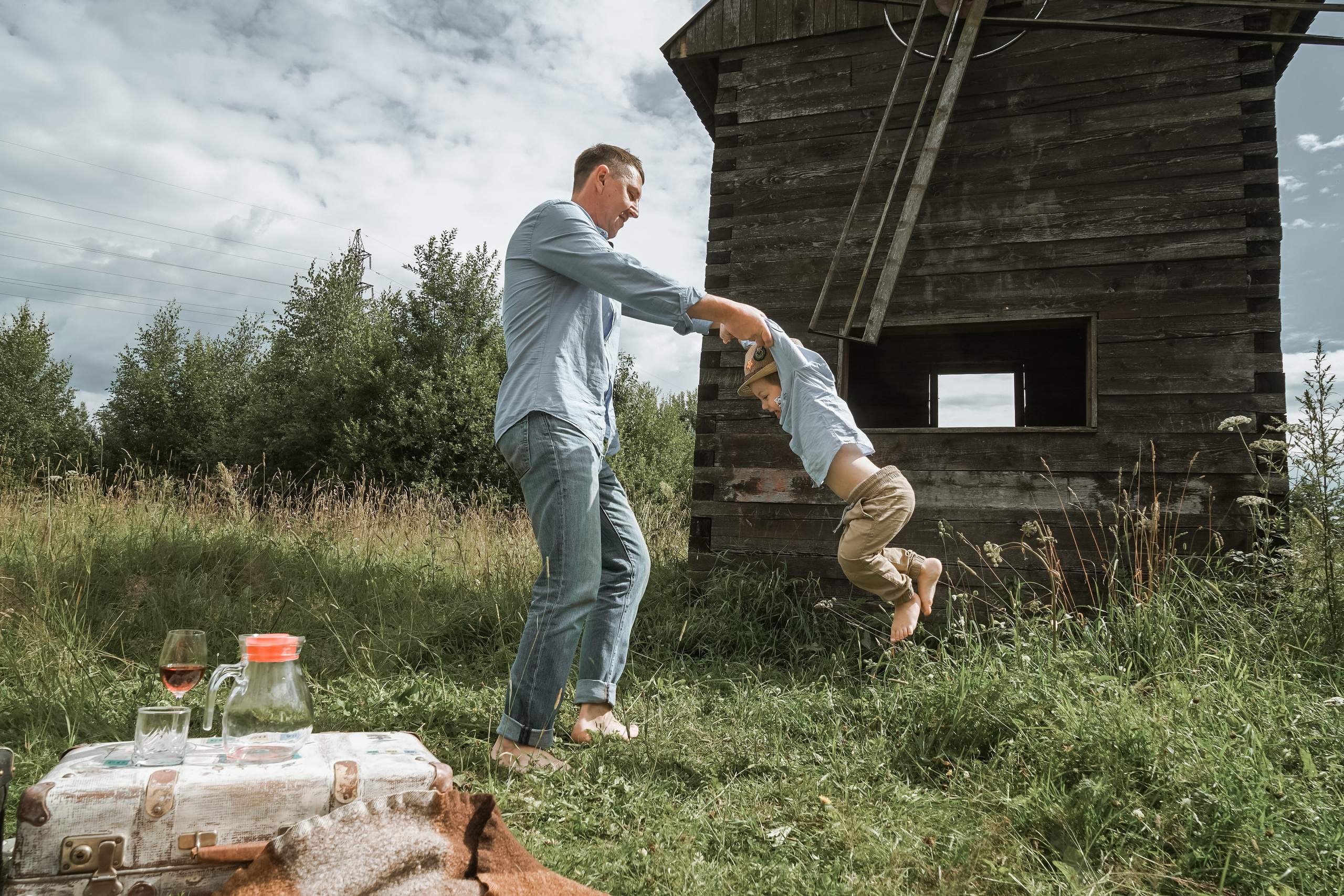 Семейная съёмка на старой Мельнице. Свадебный, семейный и контент фотограф в Санкт- Петербурге Елена Грие