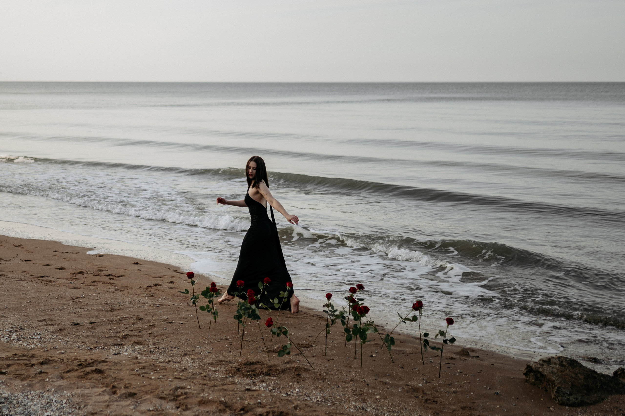 Пример удачной фотосессии в Темрюке - портрет у воды