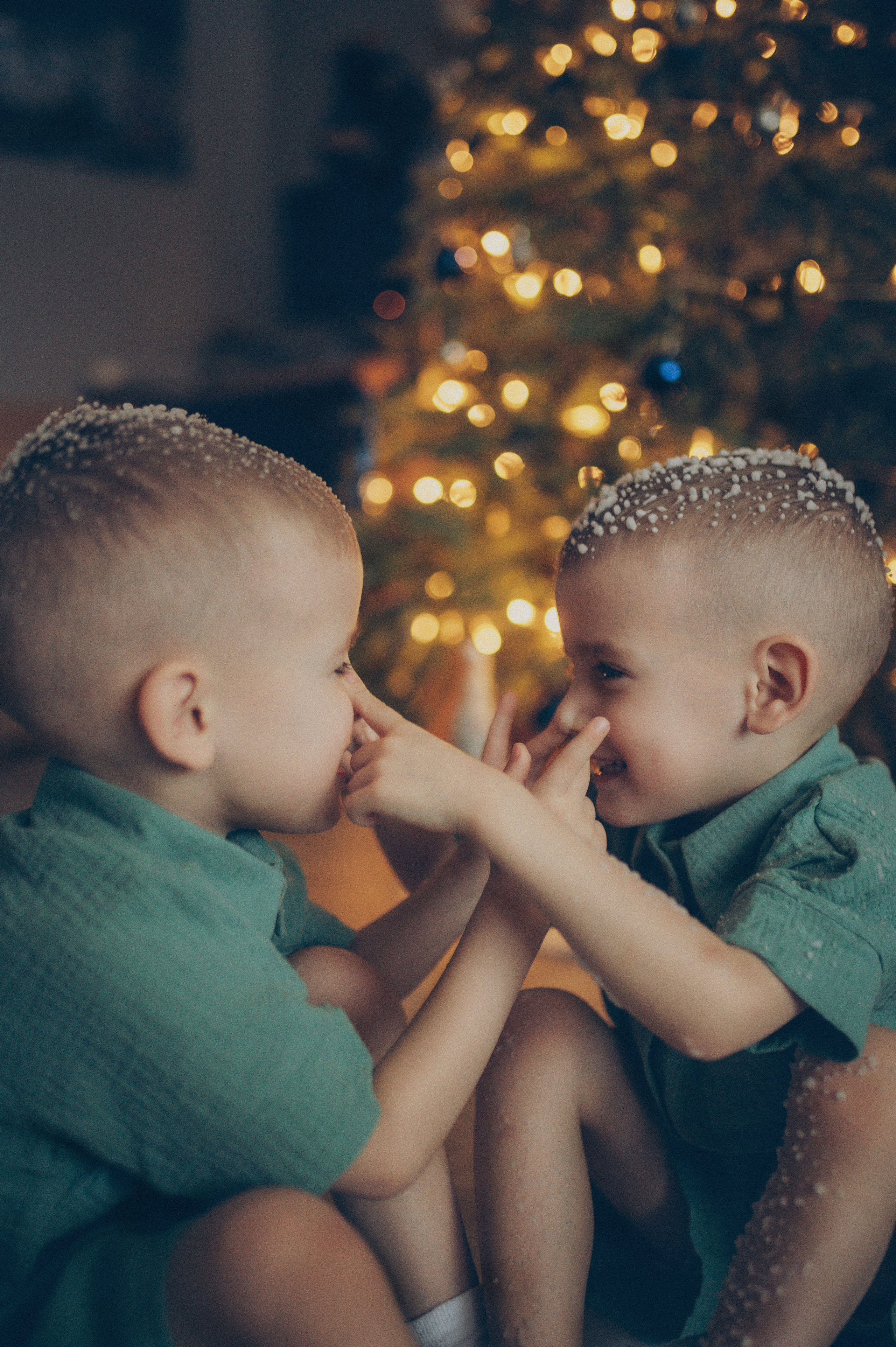 Миша и Тимофей (новогодняя домашняя). Фотограф, г. Лесной Свердловской области