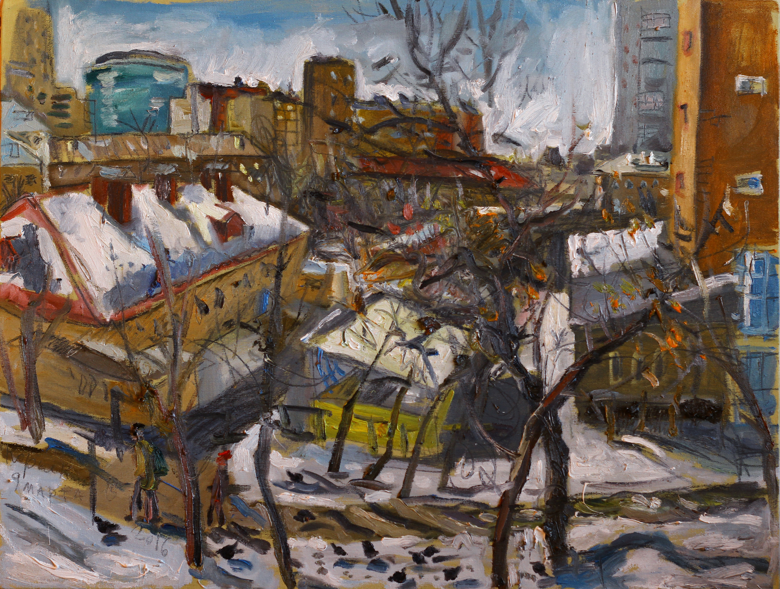 Вид из окна: пригревает  
х., м.