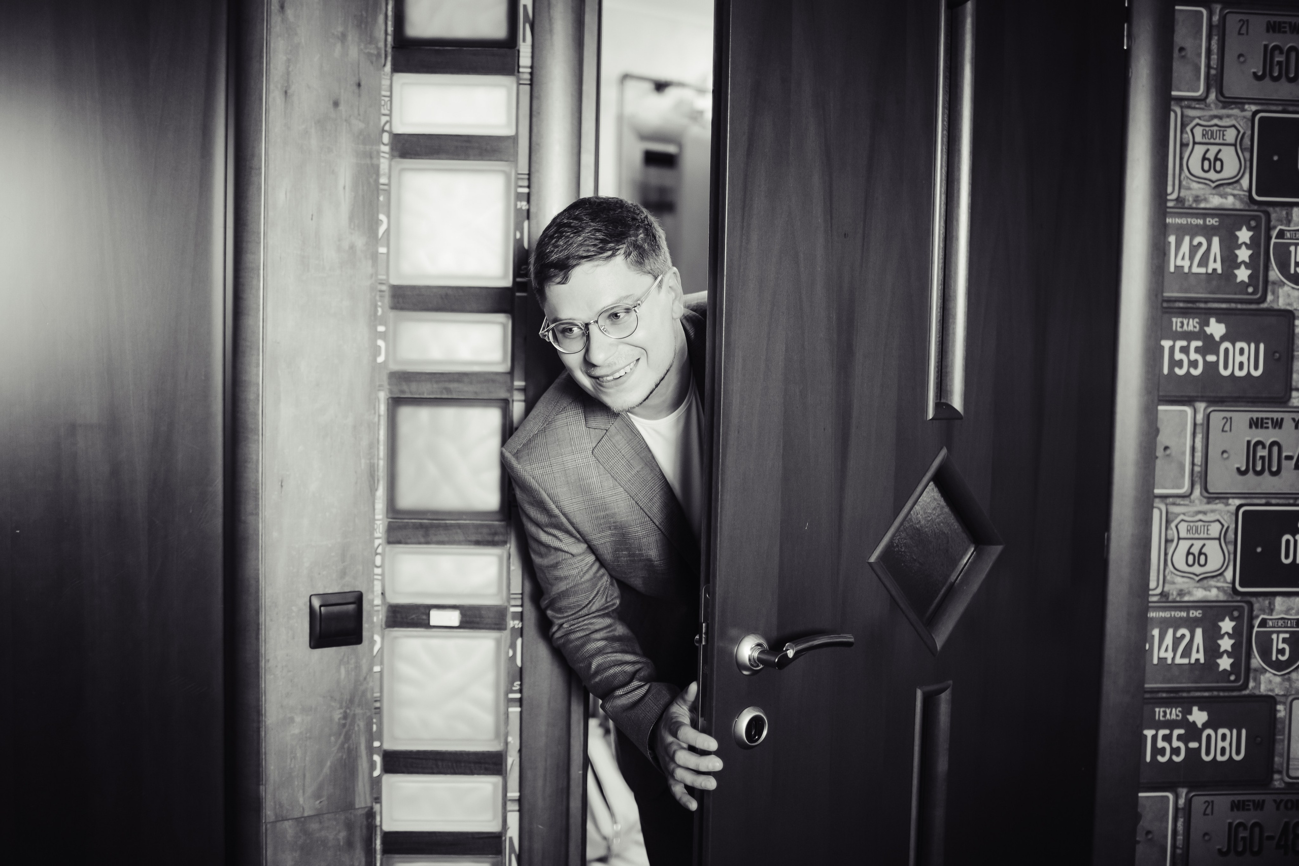 Евгения и Илья ЧБ. Свадебный фотограф в Москве Екатерина Огарская