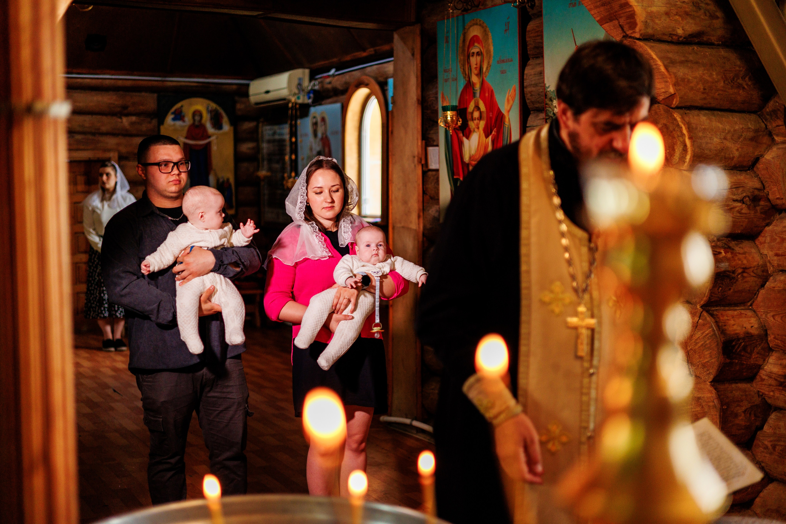 Крещение близняшек. Свадебный и семейный фотограф в Армавире