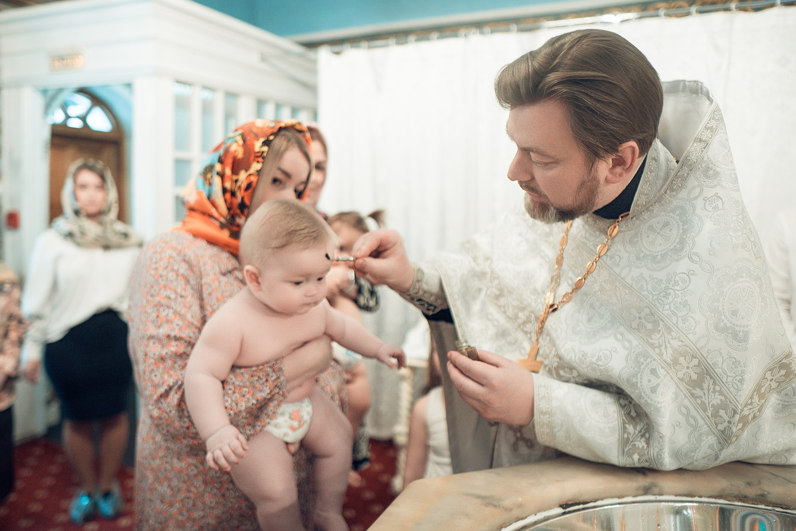 Таинство Крещения Артема, Ангелины и Адрианы