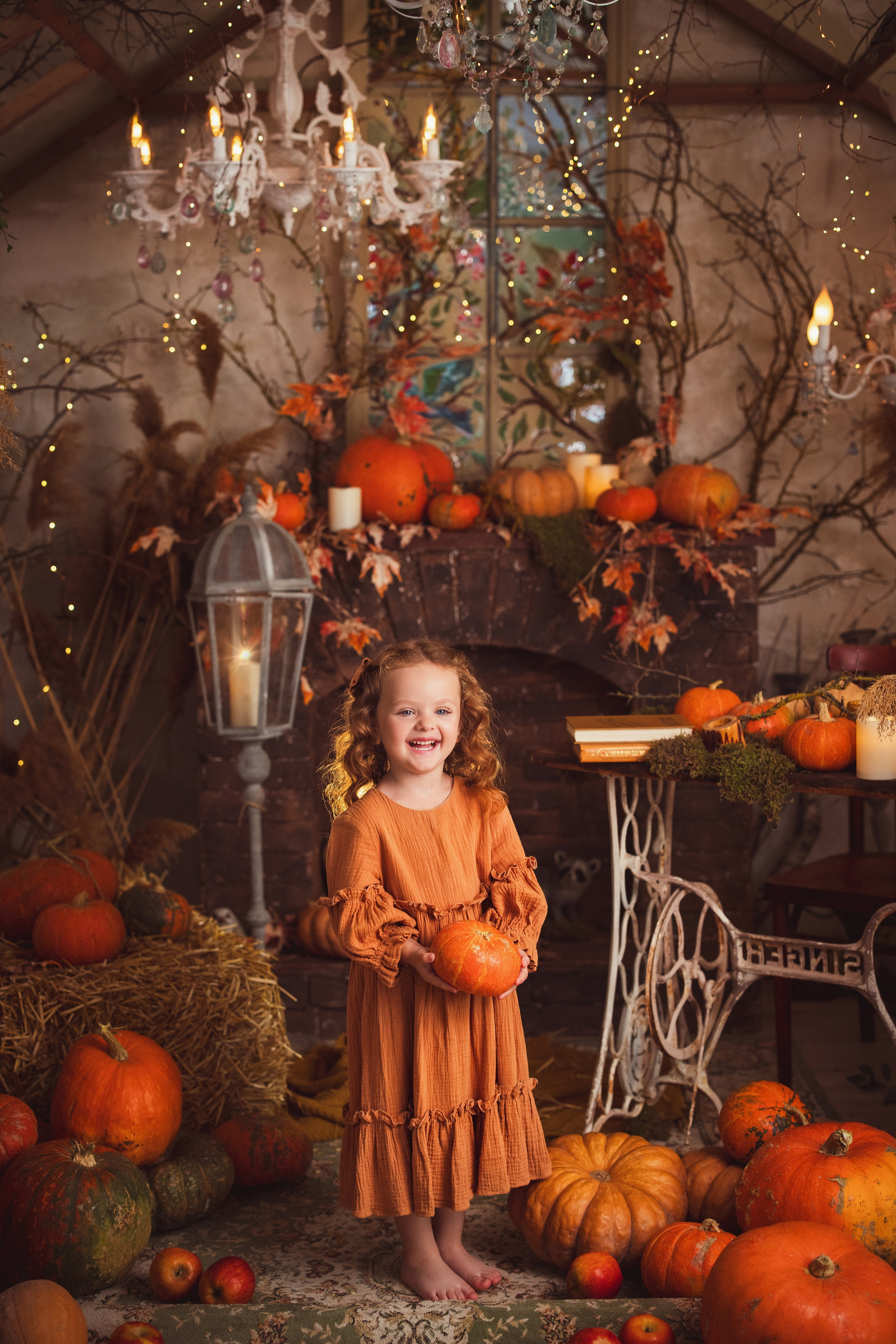 Детская осенняя фотосессия в фотостудии «Авторская». Семейный и детский фотограф в Краснодаре Анна Трашкова