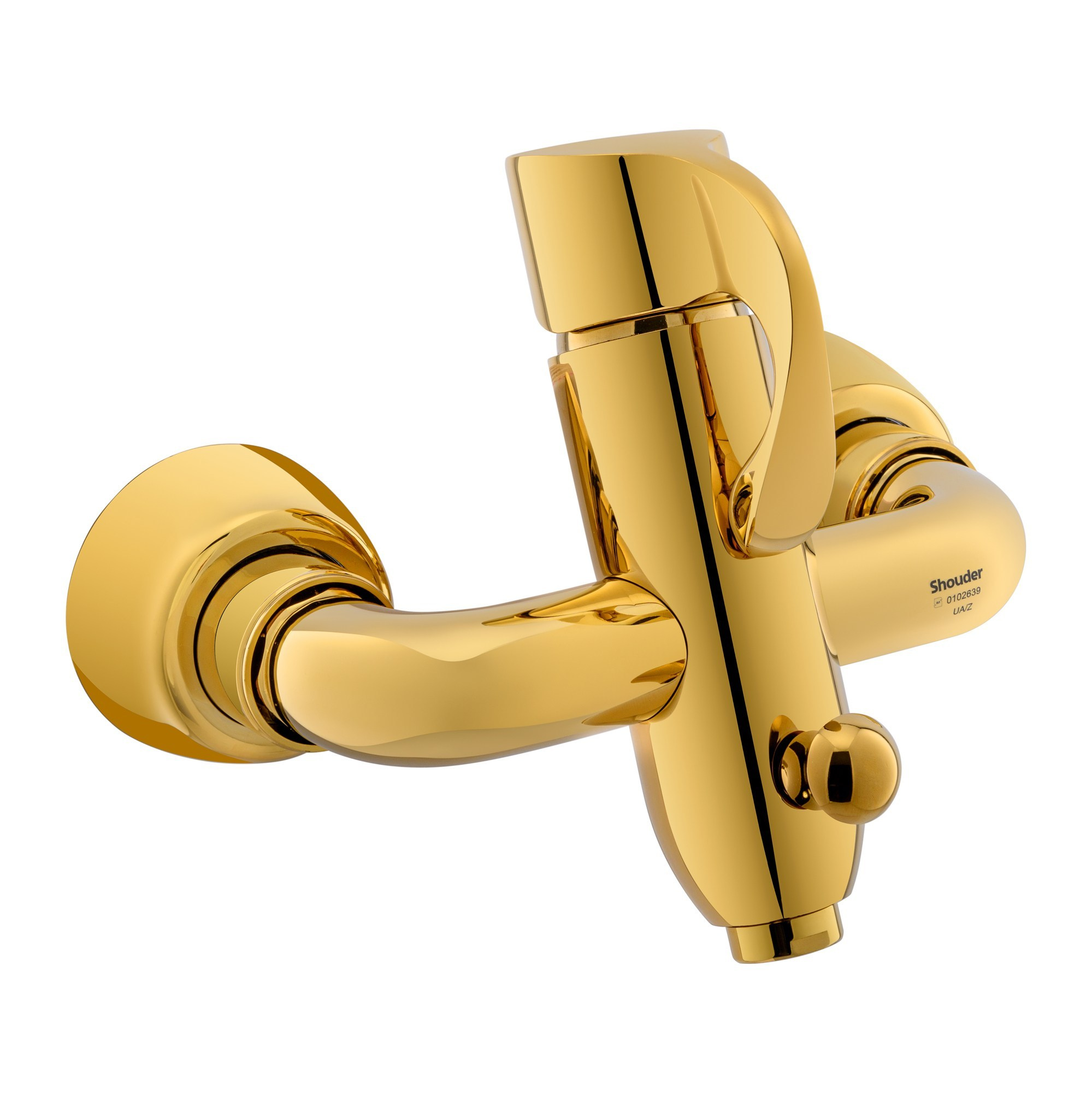 Смеситель для ванны золотой