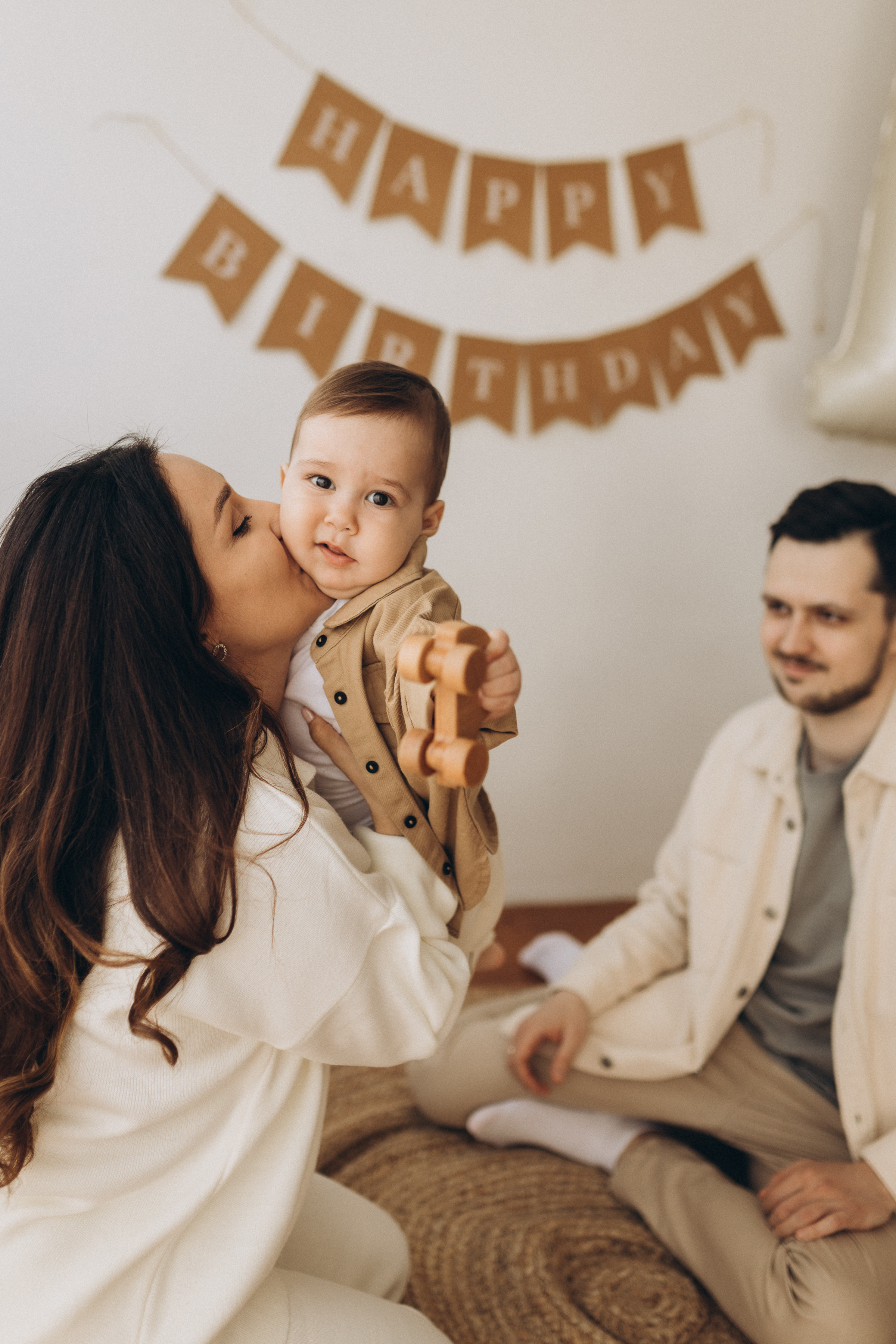1 годик. Студийная съёмка. Семейный фотограф Мария Маркова Москва и Одинцово