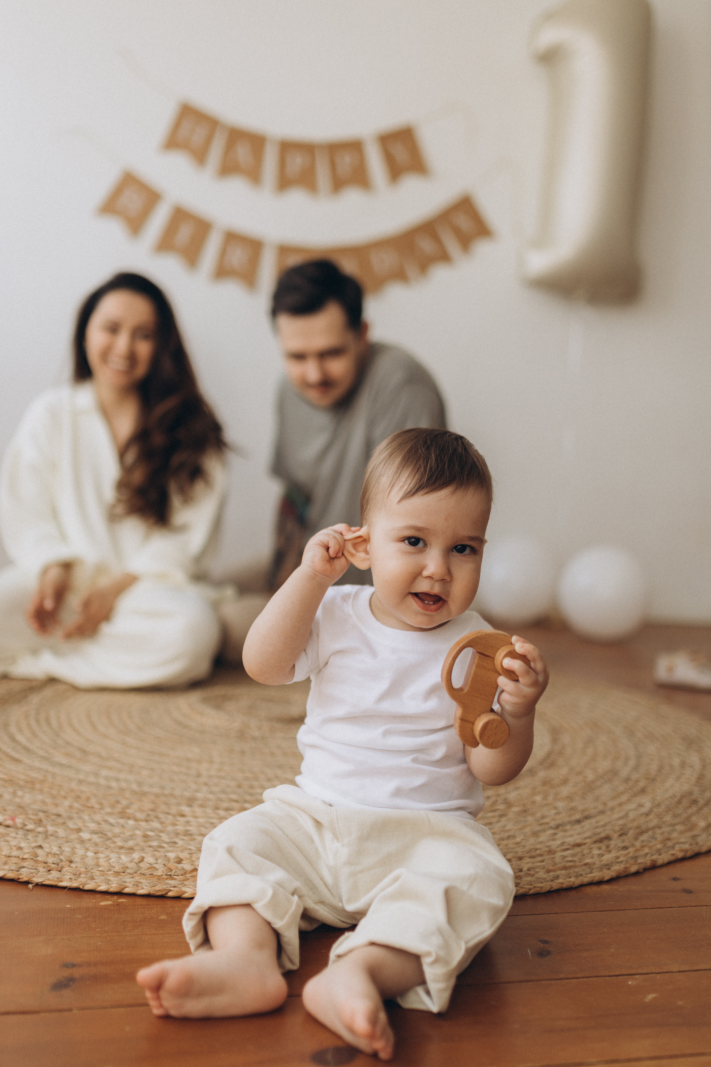 1 годик. Студийная съёмка. Семейный фотограф Мария Маркова Москва и Одинцово