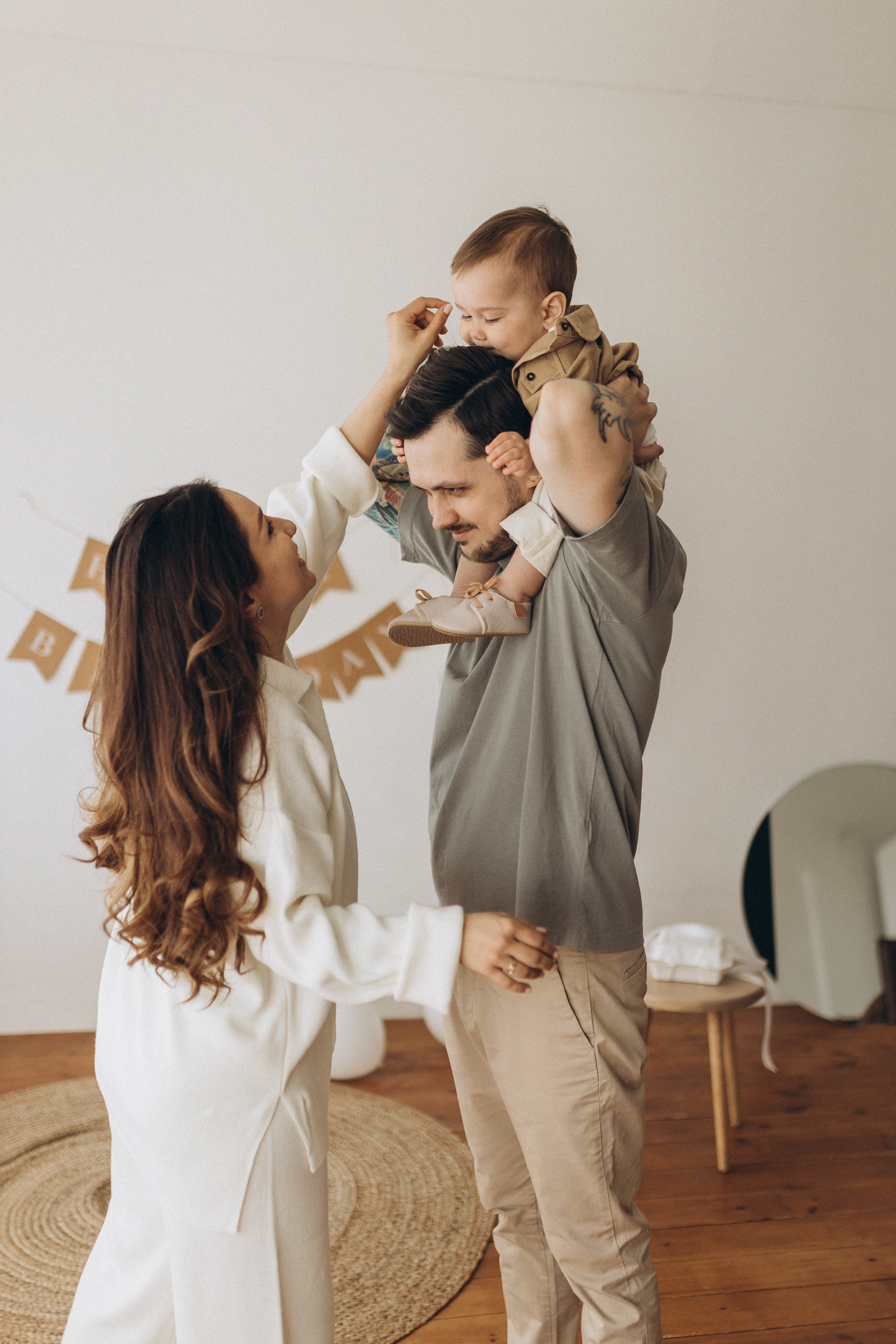1 годик. Студийная съёмка. Семейный фотограф Мария Маркова Москва и Одинцово