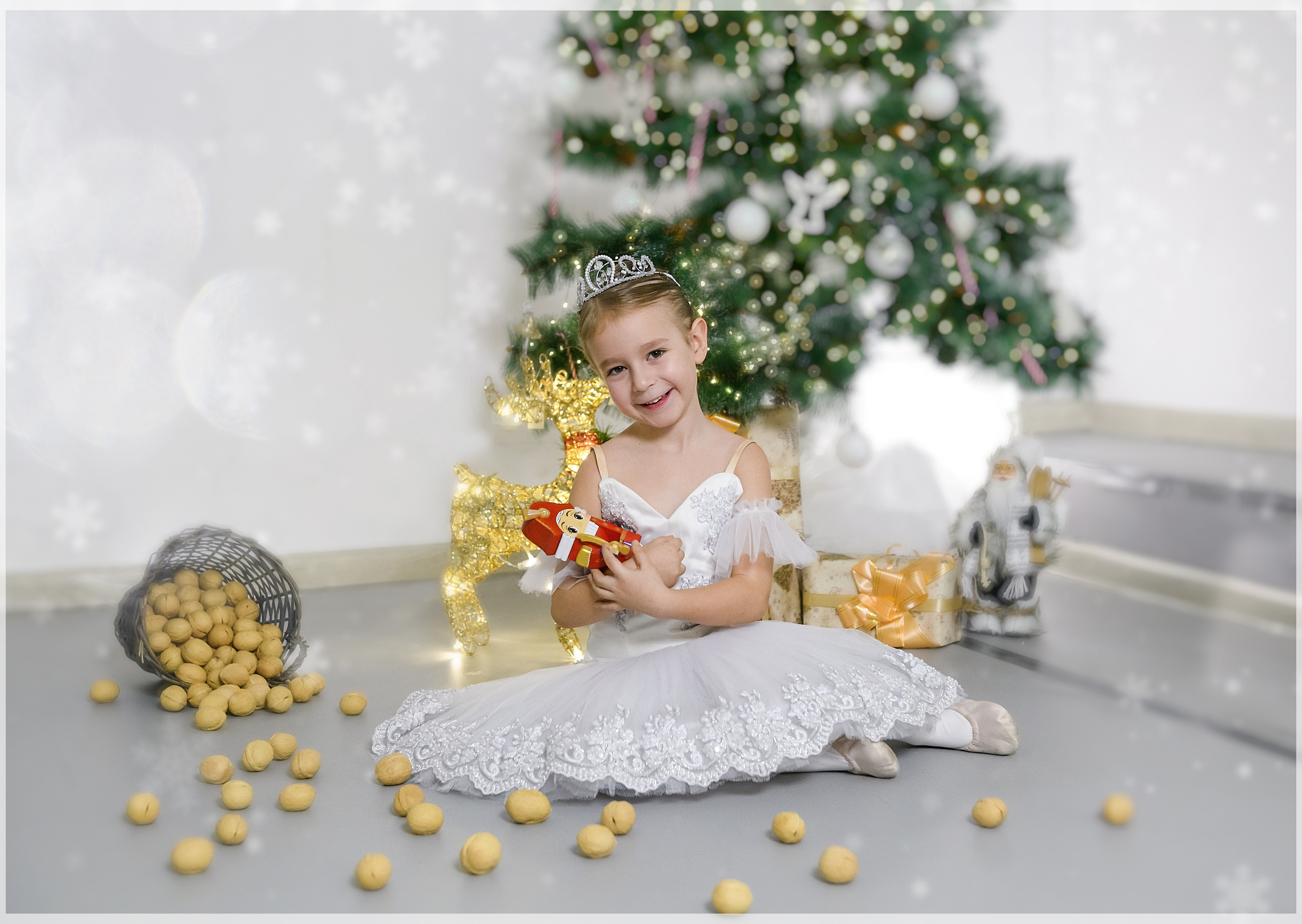 Новогодняя фотосессия юных балерин — Хореографическая студия STUDIO GRIG