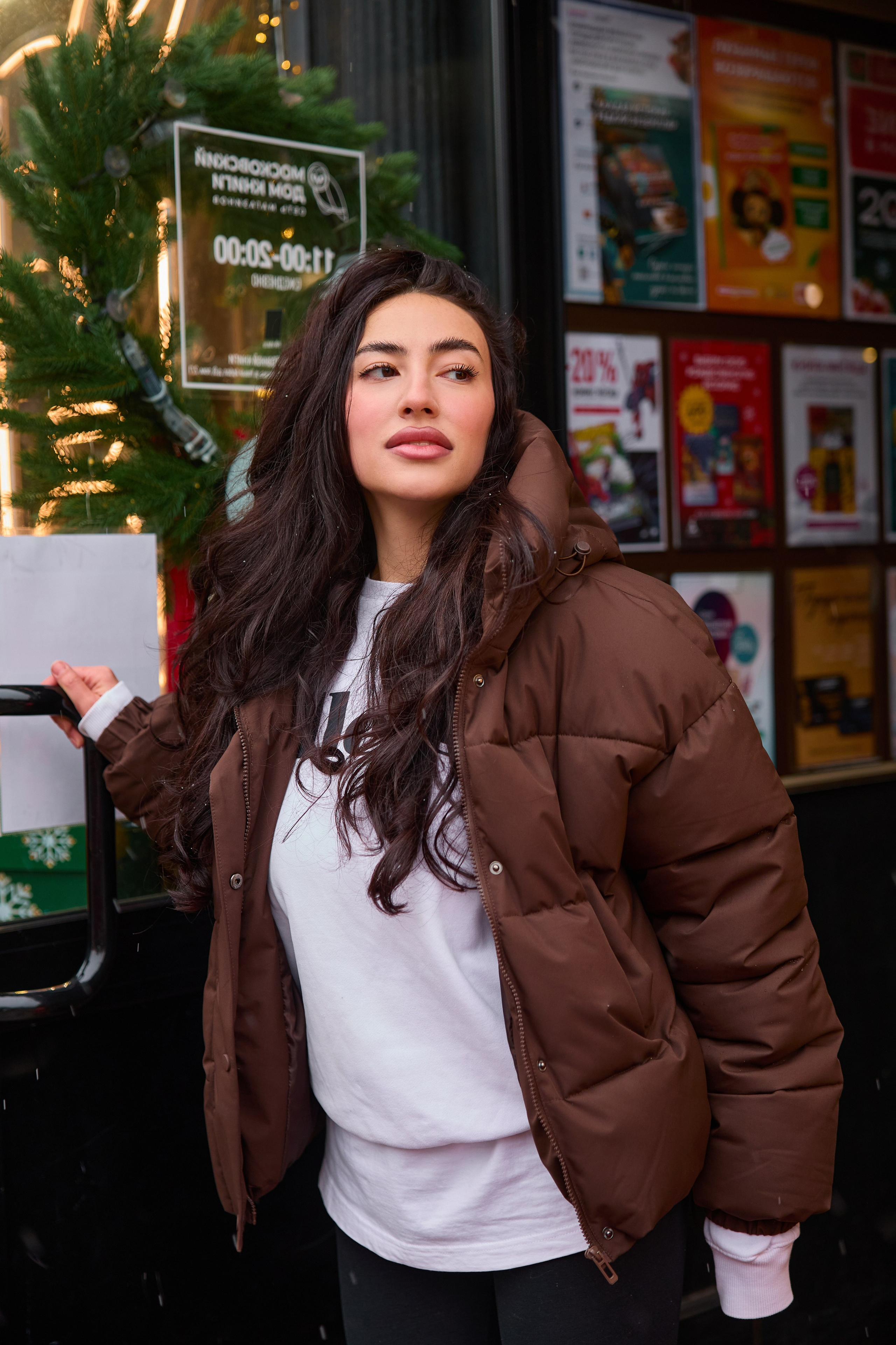 Зимняя уличная фотоессия. Фотограф Москва Карпова Евгения