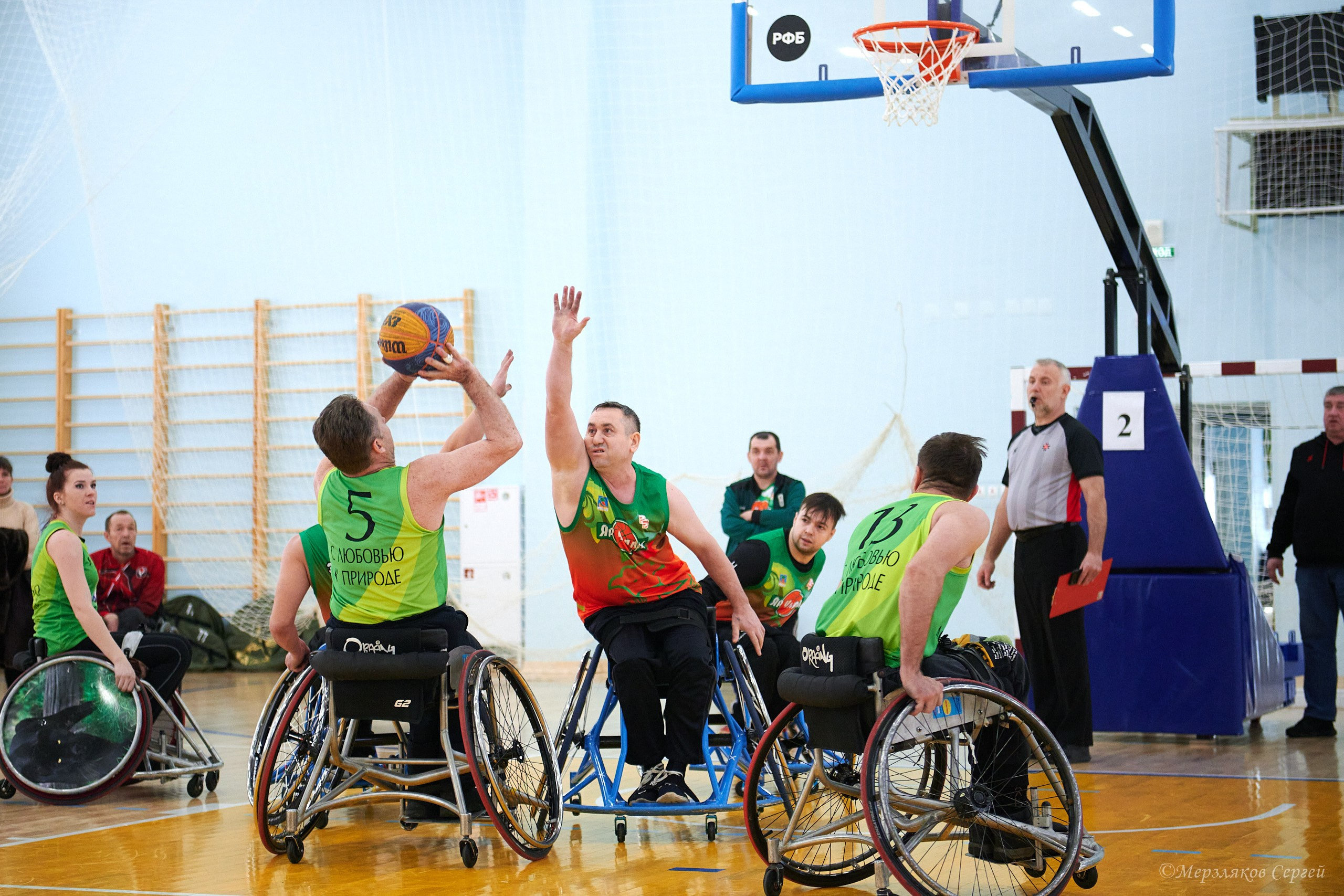 X традиционный Рождественский турнир по баскетболу на колясках. Ижевск. Спортивный репортажный фотограф в Ижевске Сергей Мерзляков