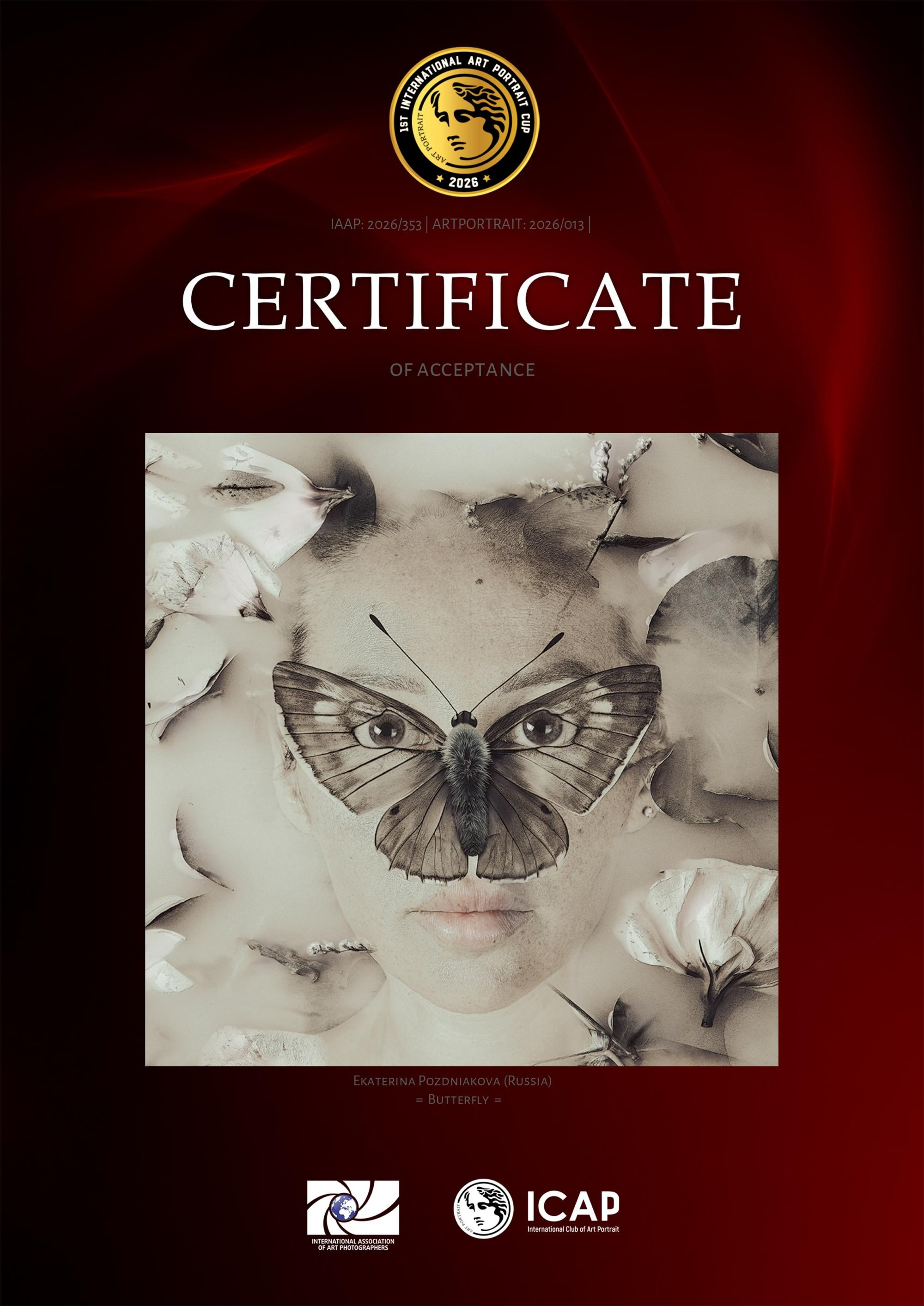 1st International Art Portrait Cup. Art Рhotographer Russia/Moscow