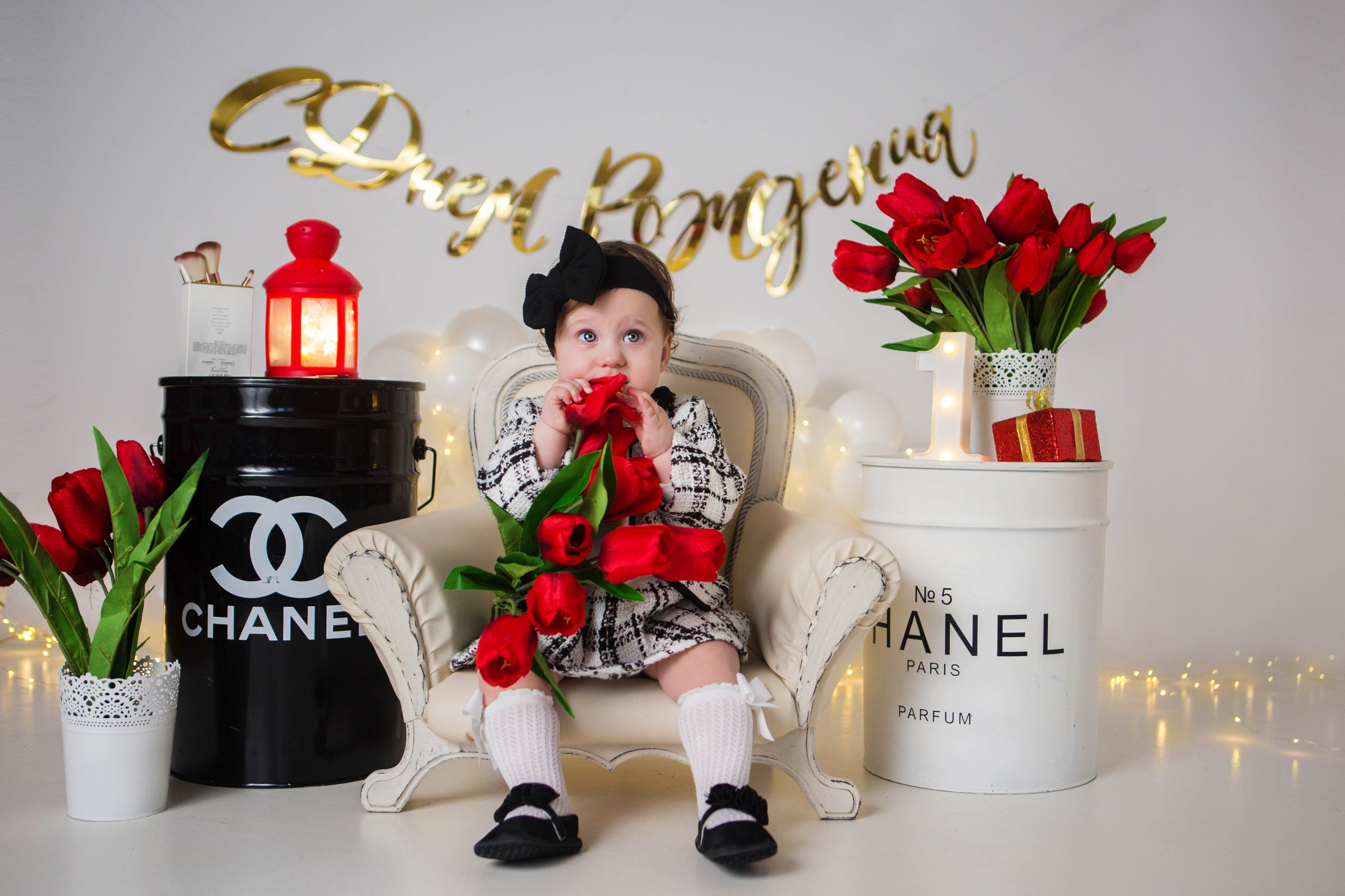 Даша, 1 год. Фотостудия «Антураж». Свадебный семейный и детский фотограф в Краснодаре Карина Федоровская