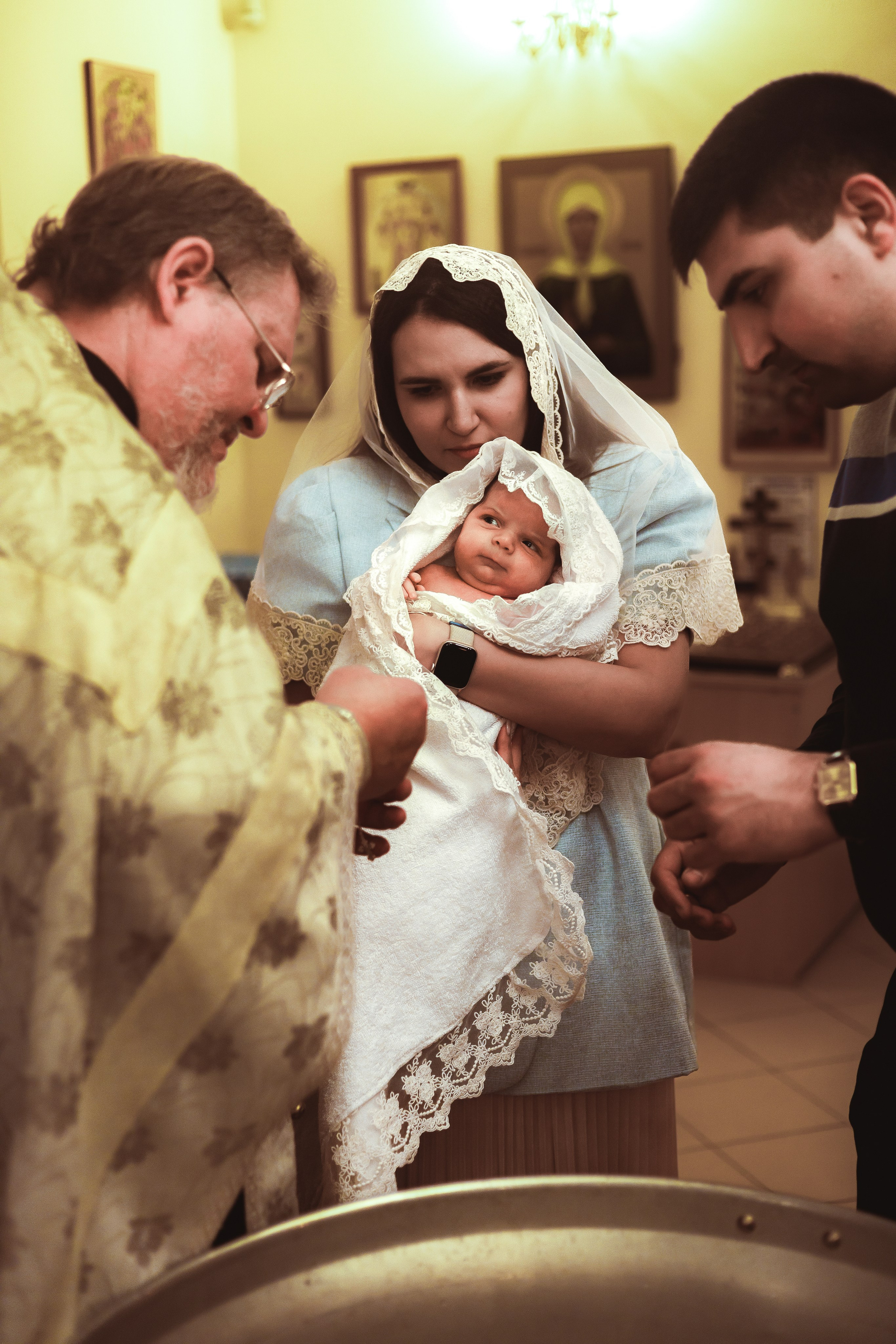 Таинство крещения. Фотограф новорожденных Саратов