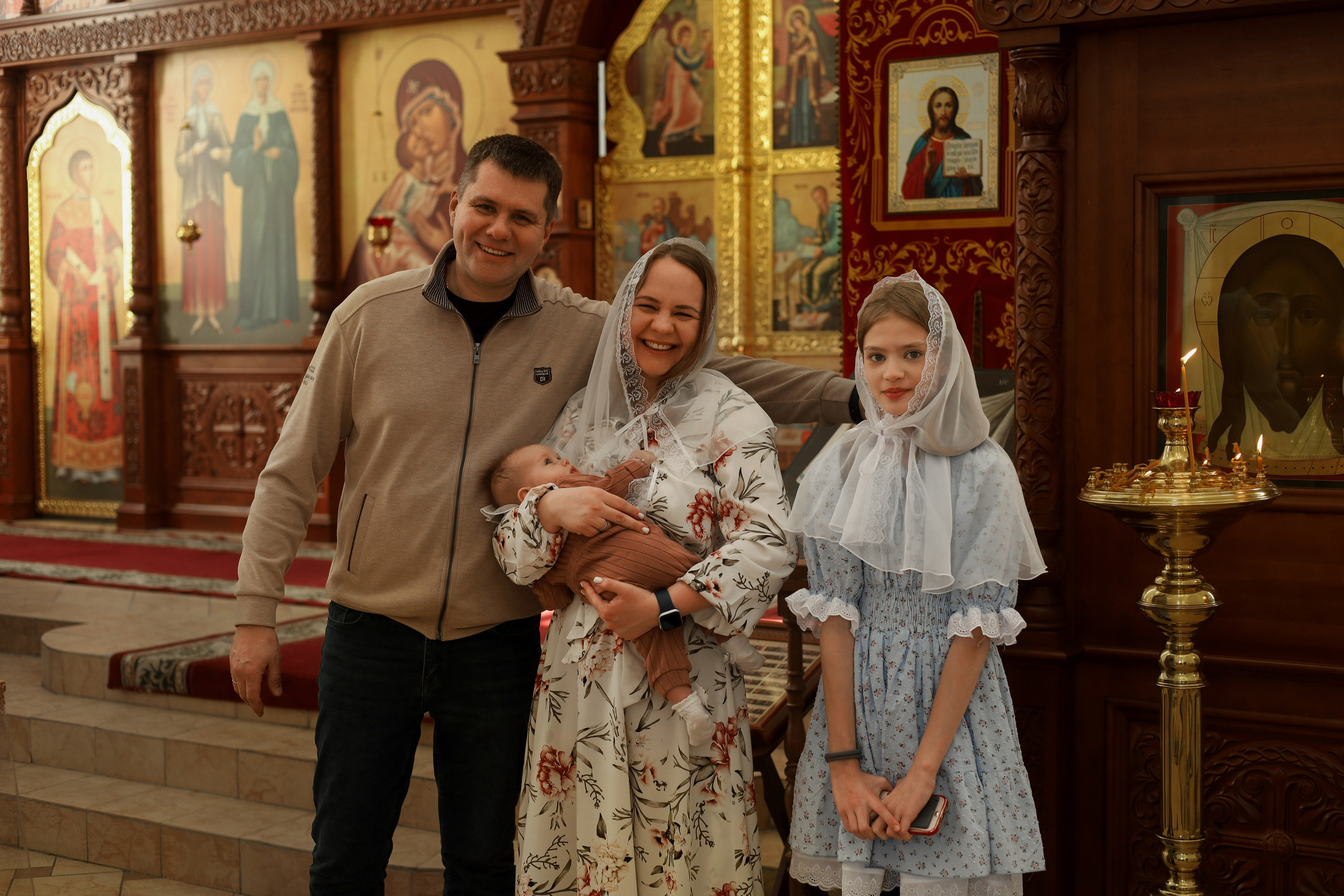 Таинство крещения. Фотограф новорожденных Саратов