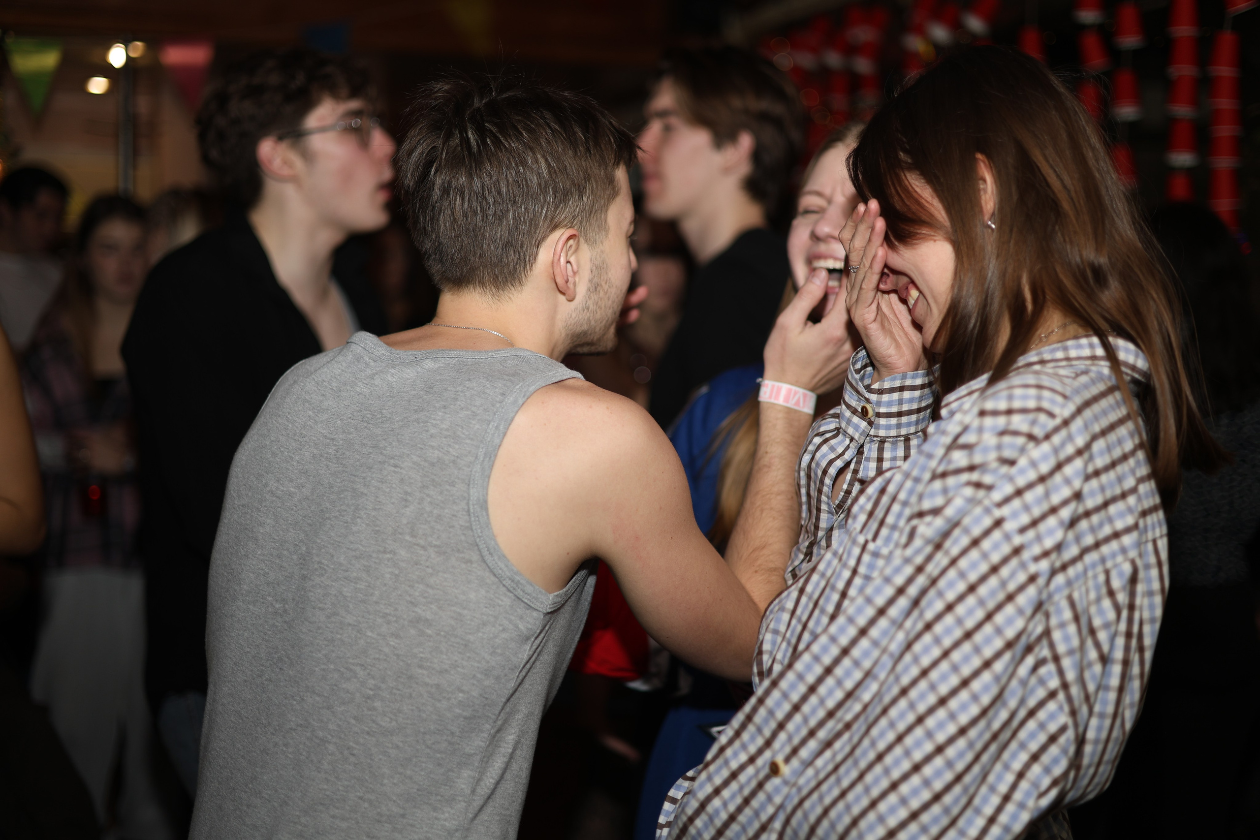 Student american-style party. Mintonov's Film Studio