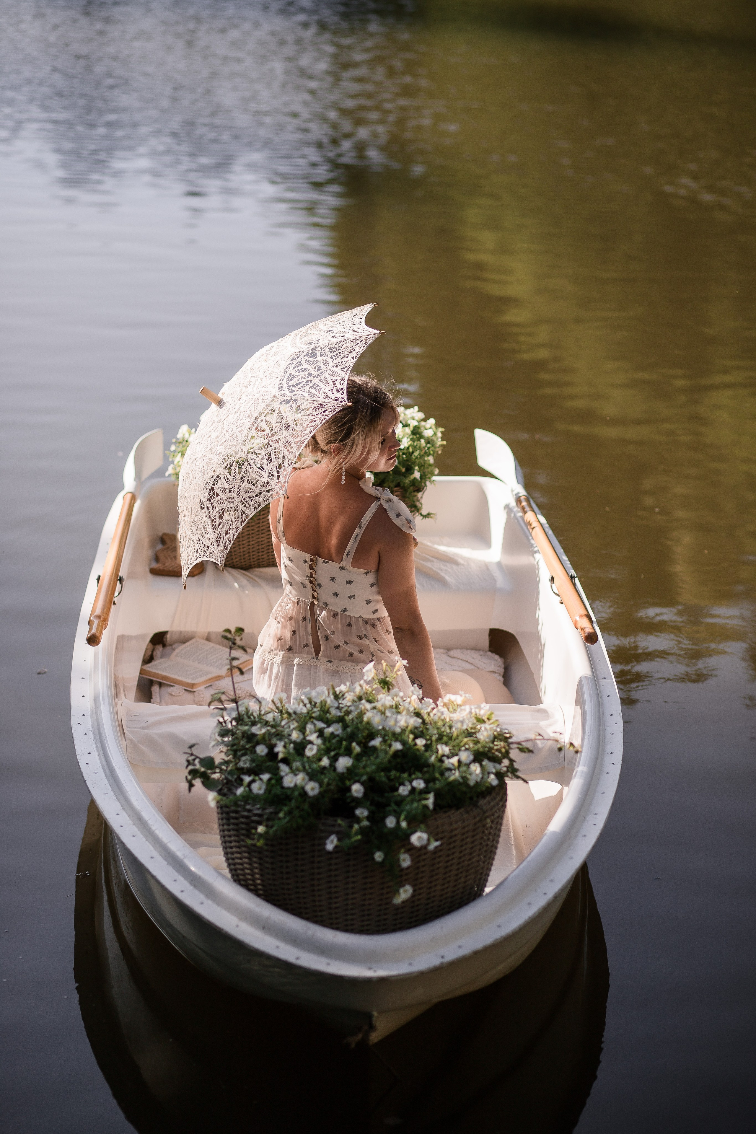В лодке с цветами. Детский и семейный фотограф, Катерина Дементьева. Город Пермь