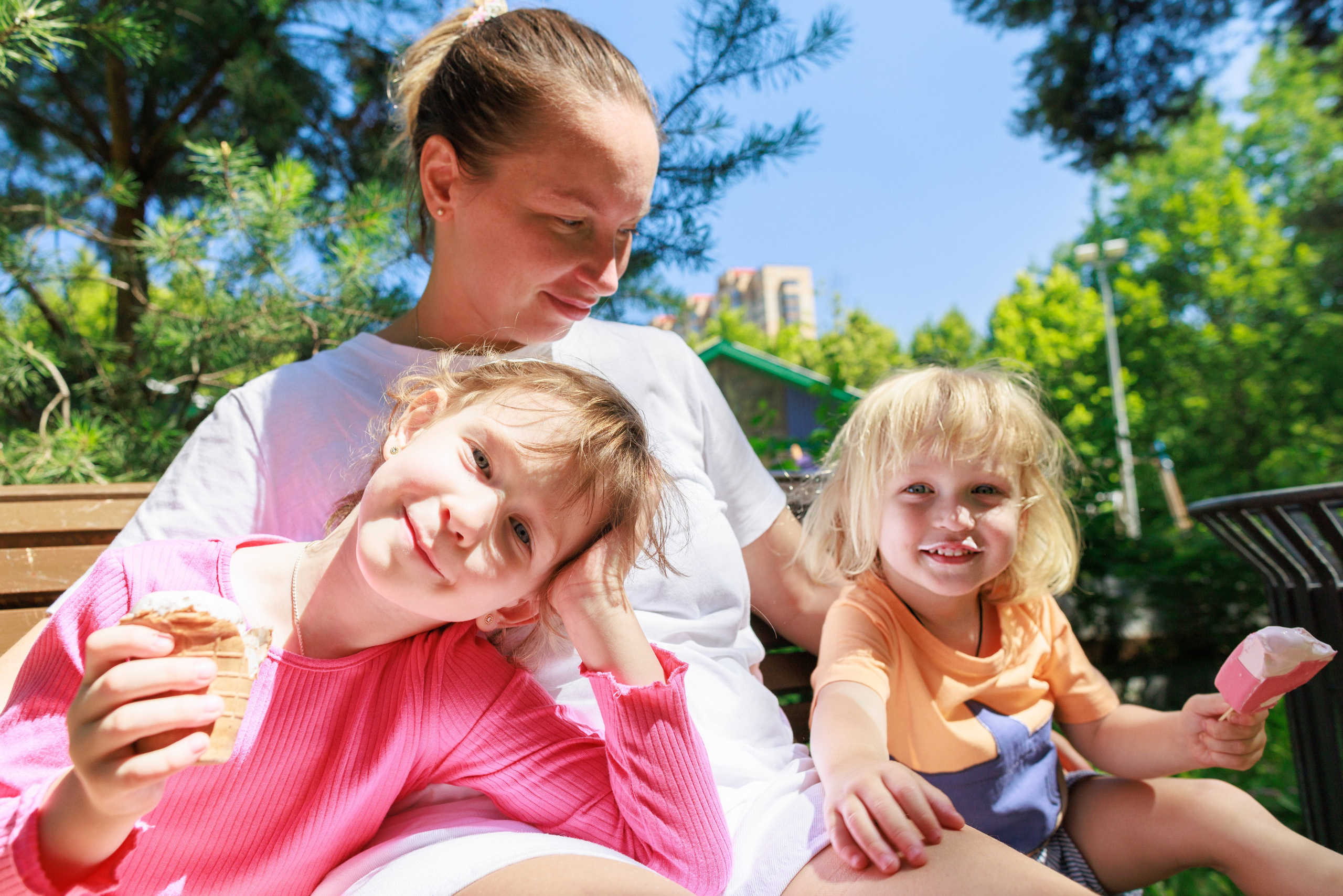 Фотосессия с детьми на прогулке