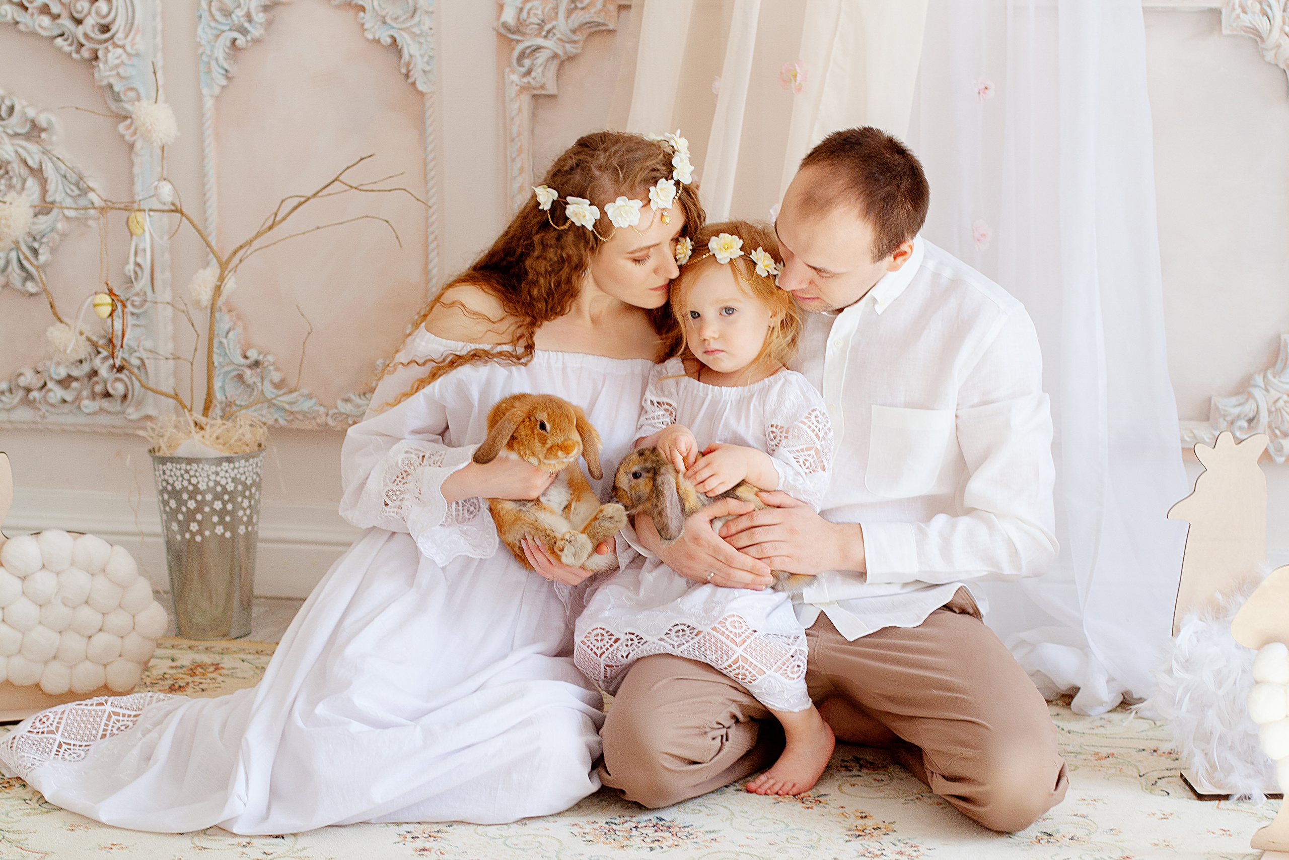 С кроликами. Фотограф Анастасия Аветян. Санкт-Петербург