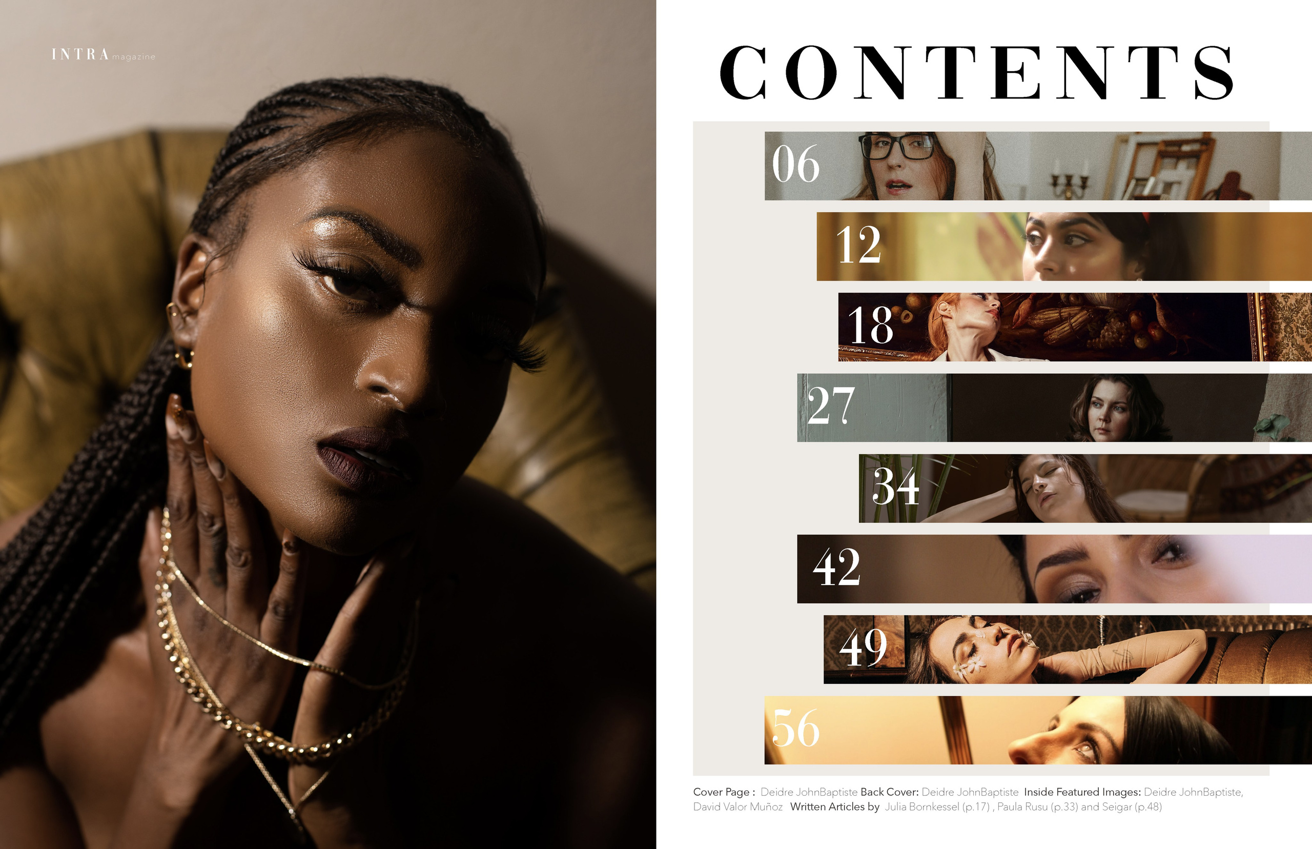 Публикация в иностранных журналах INTRAmagazine и MOB. Портретный и лайфстайл фотограф в Санкт-Петербурге