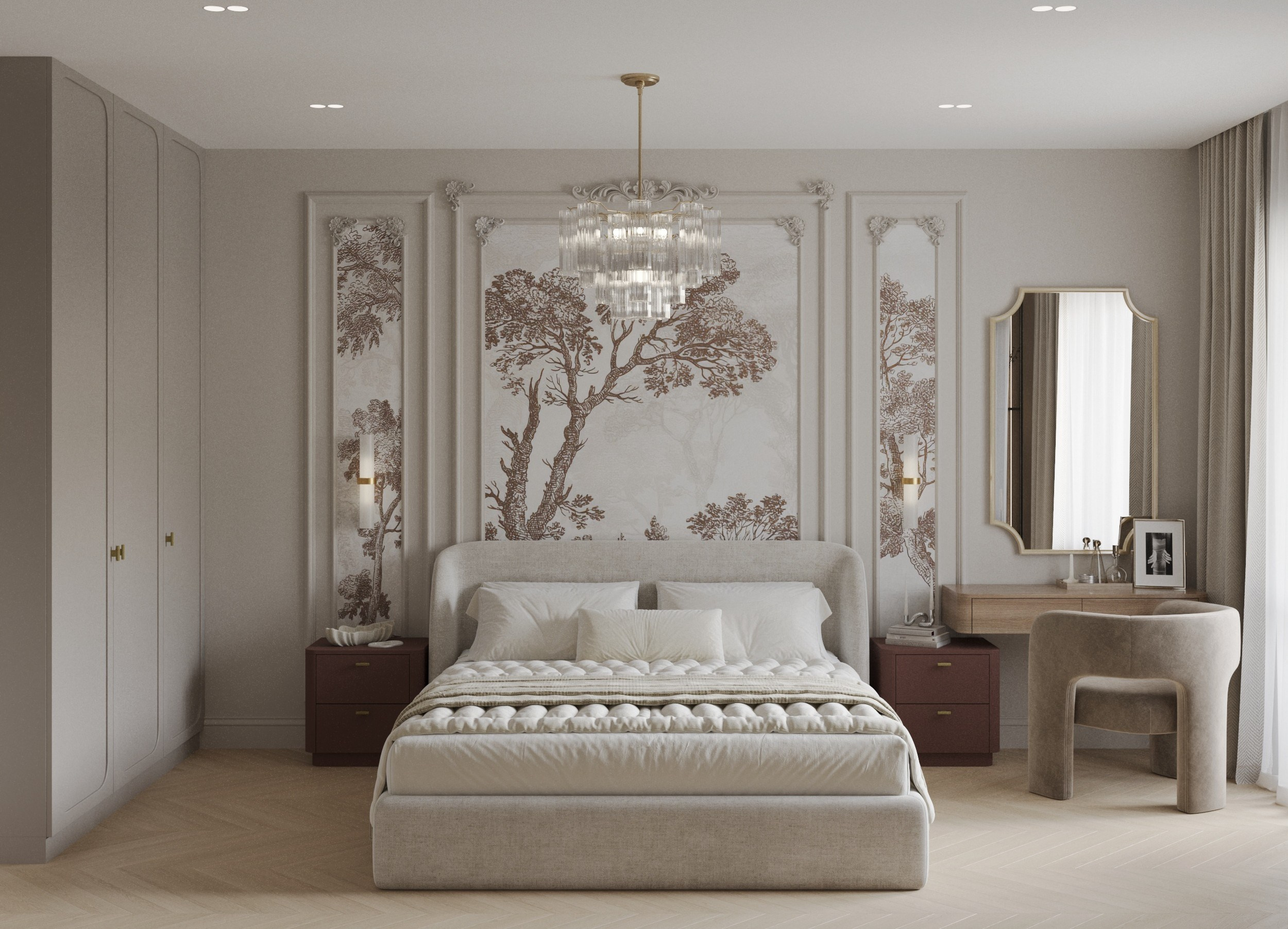 Дизайн-проект однокомнатной квартиры г. Санкт-Петербург. Дизайн интерьеров, 3D визуализации