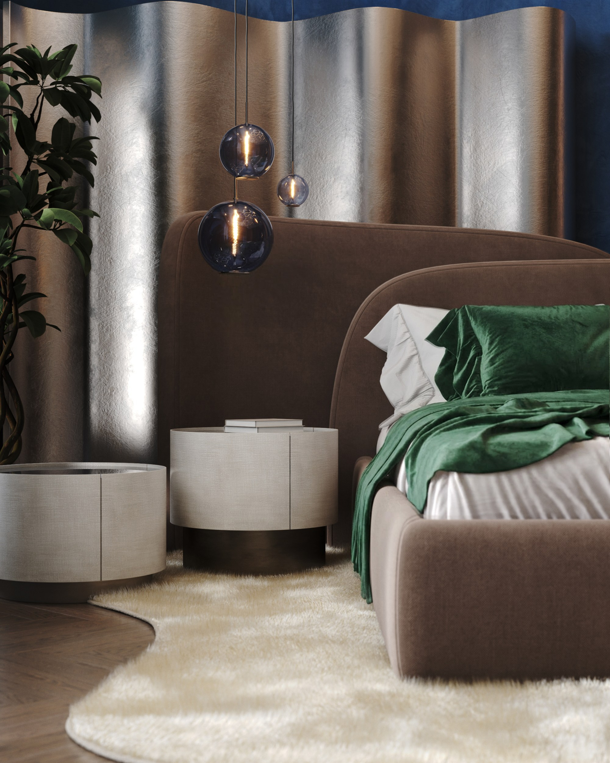 Deep Azure & Emerald Harmony. 3D Визуализация