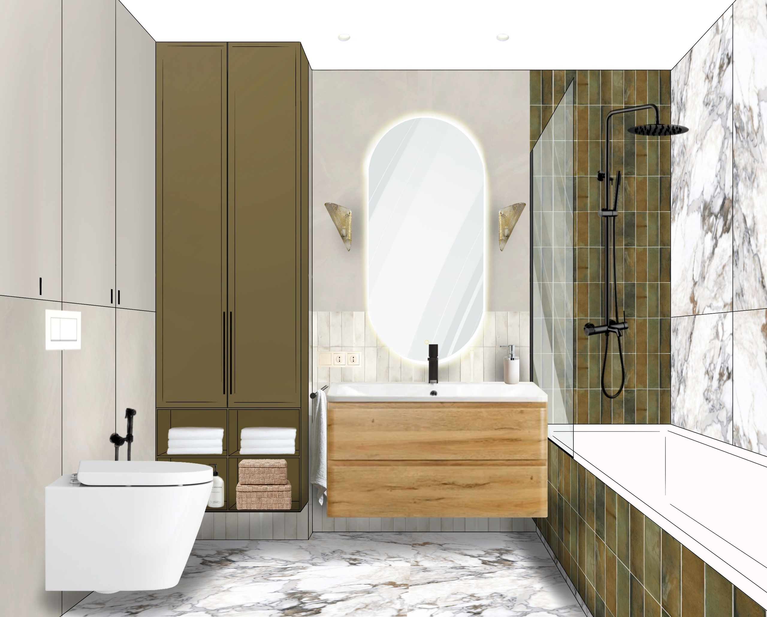 Квартира (дизайнер Елена Яушкина). Дизайн интерьеров по всему миру