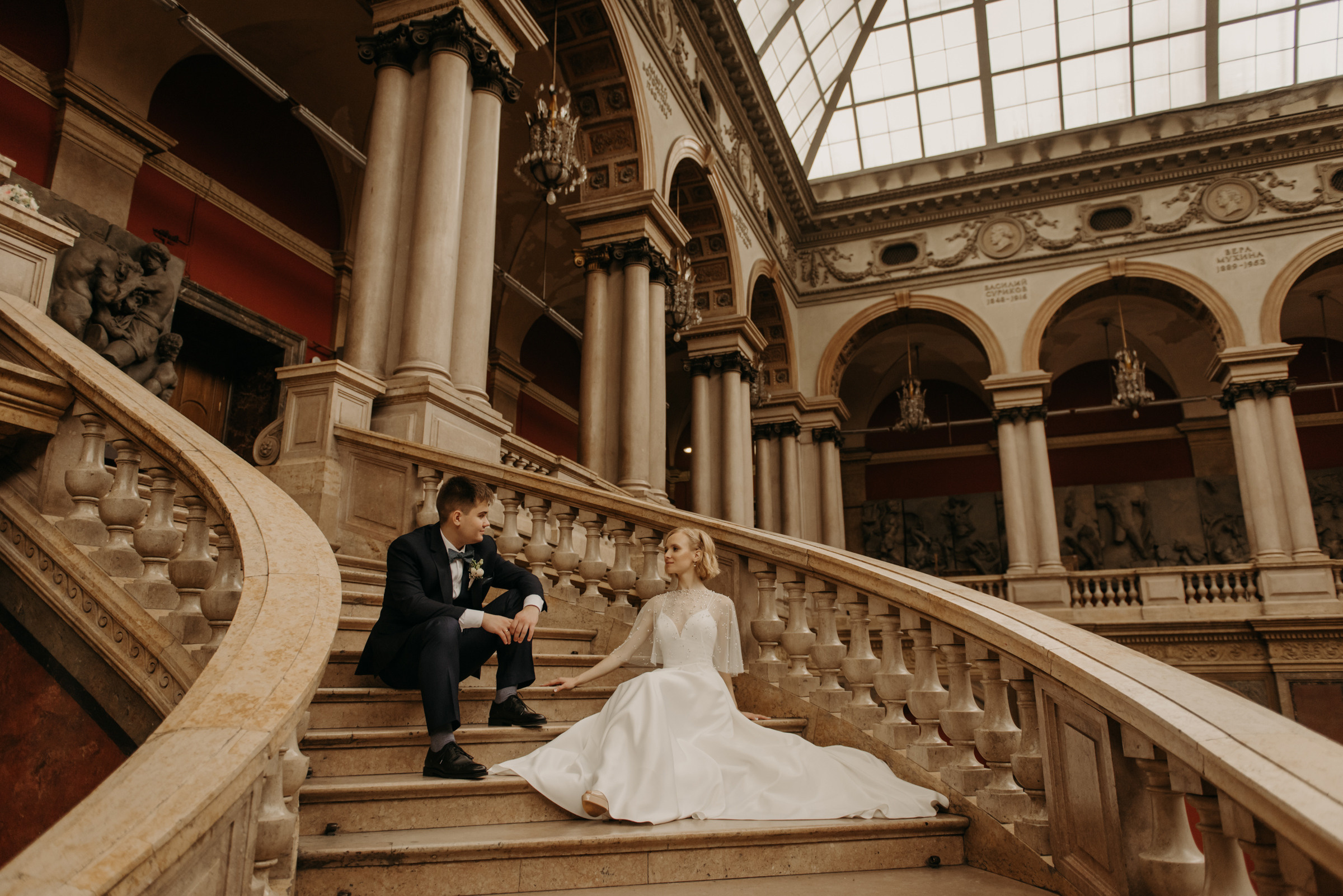 свадебная фотосессия в Академии Штиглица